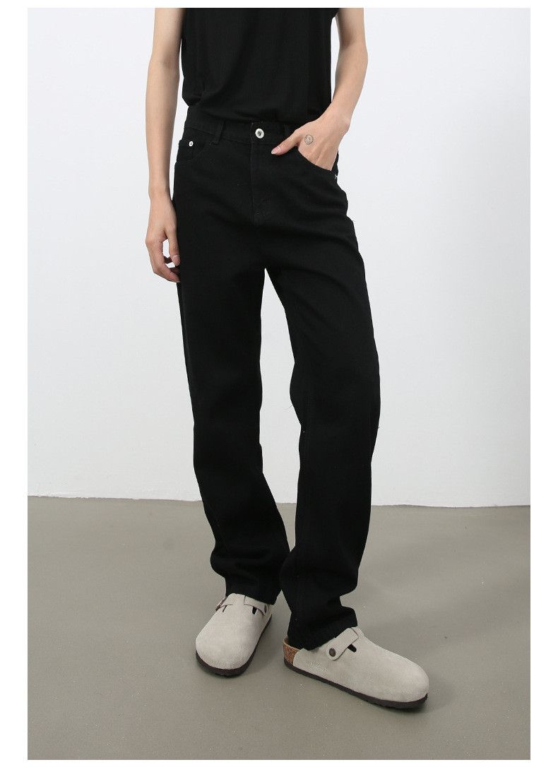 Japanese Brand × Jean Black casual Japanese retro washed straight jeans Size US 32 / EU 48 - 2 Thumbnail