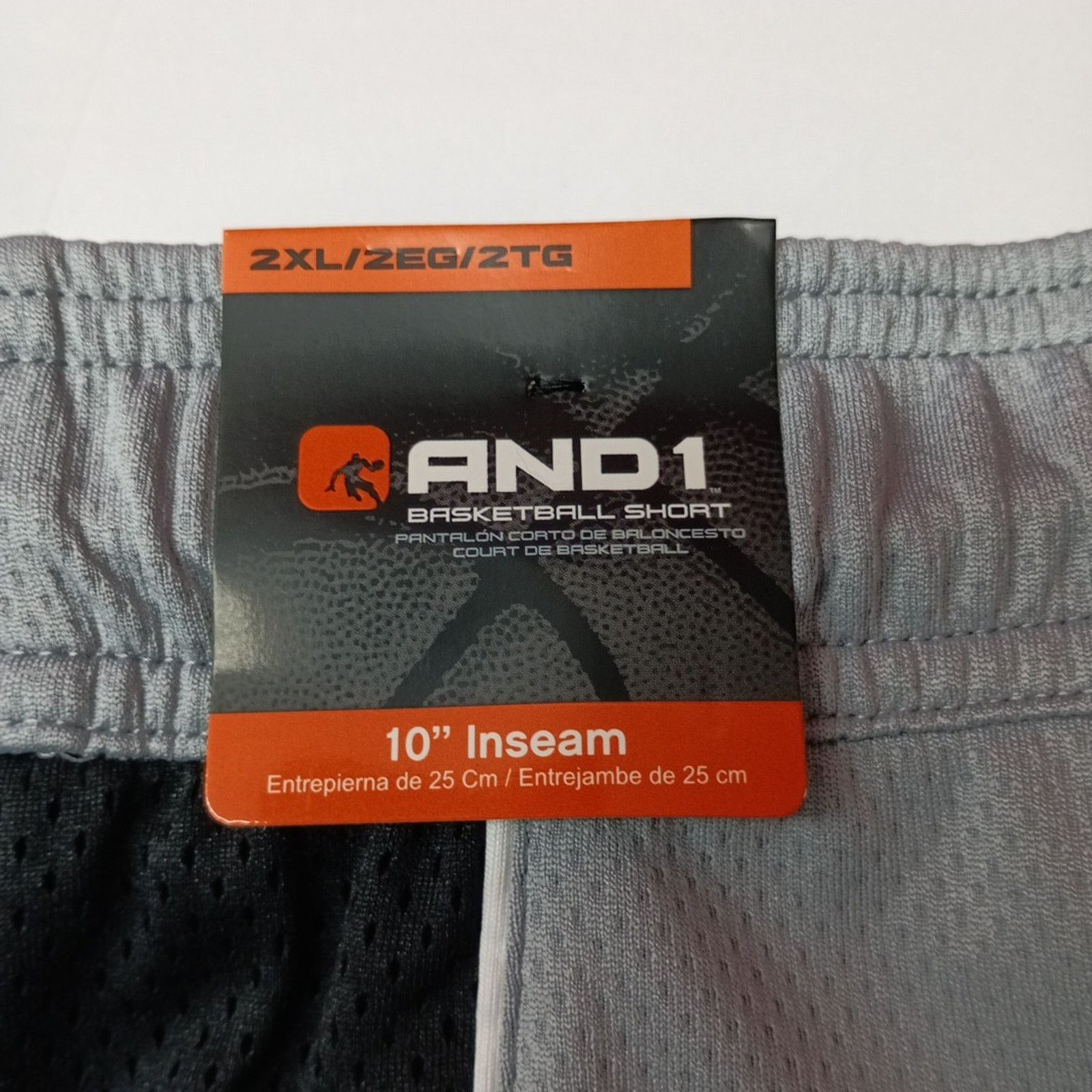 Other AND1 Basketball Shorts Men’s Size 2XL Gray Black 10" Inseam Size US 40 / EU 56 - 6 Thumbnail