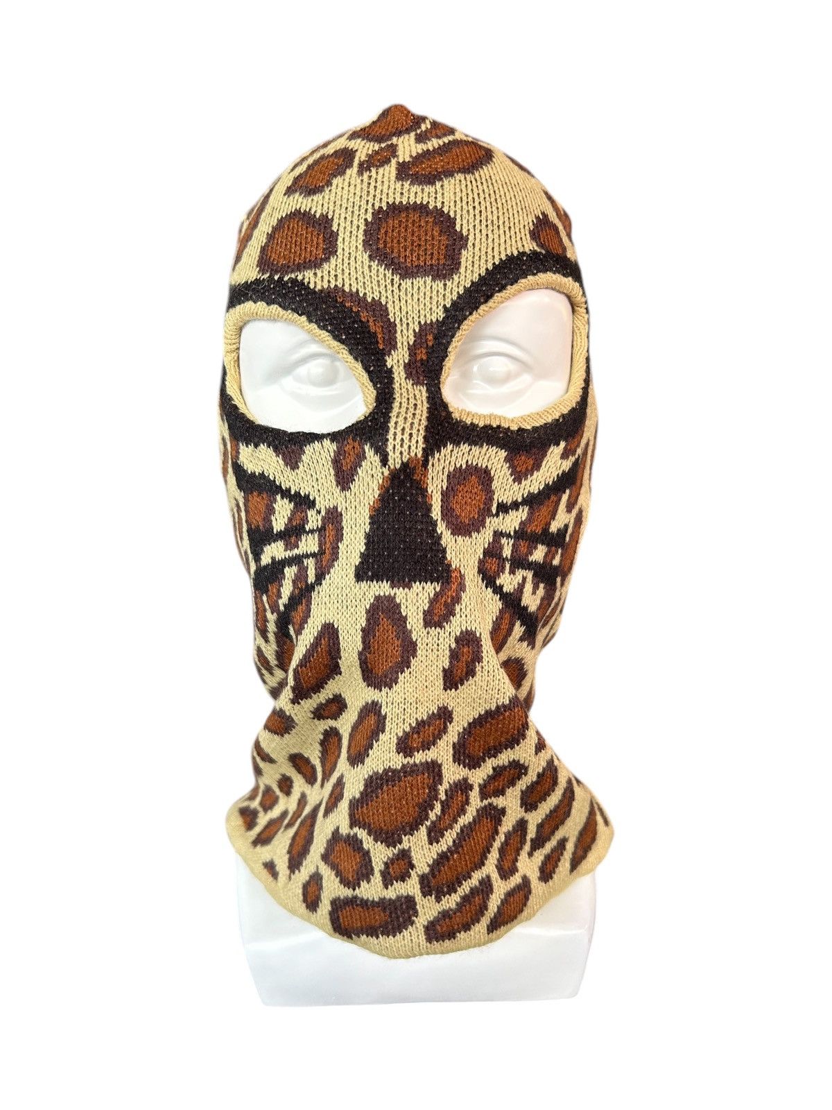 Japanese Brand × Kapital × Vintage Balaclava Masked Leopard Japanese Style RaRe Design ☠️☠️ Size ONE SIZE - 4 Thumbnail