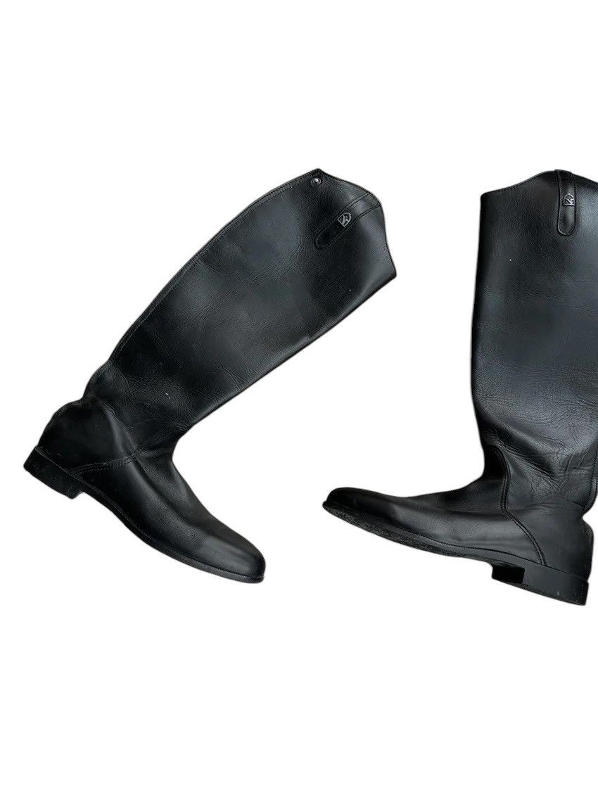 Vintage VTG Veltheim Rancher black Leather Tall Riding Boots Size US 8 / IT 38 - 4 Thumbnail