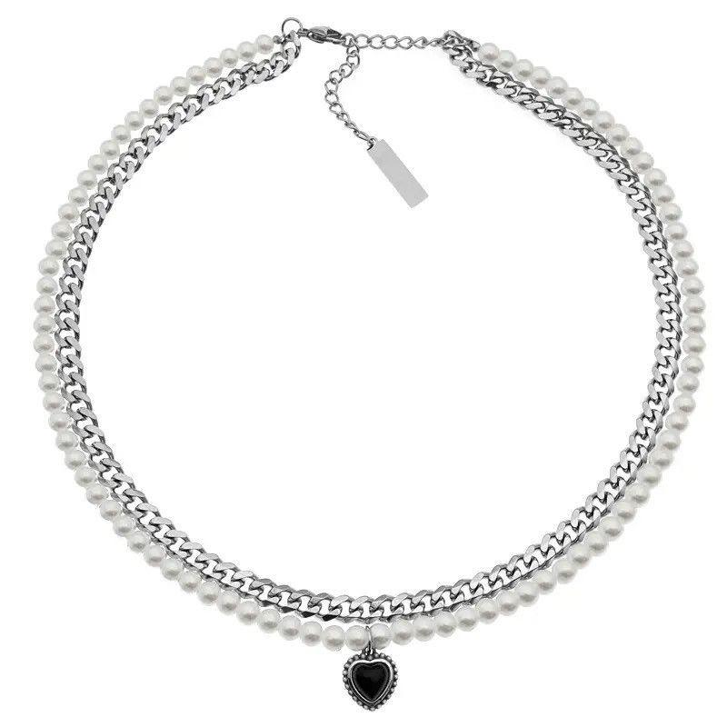 Jewelry Double Layer Choker Chain Size ONE SIZE - 3 Thumbnail