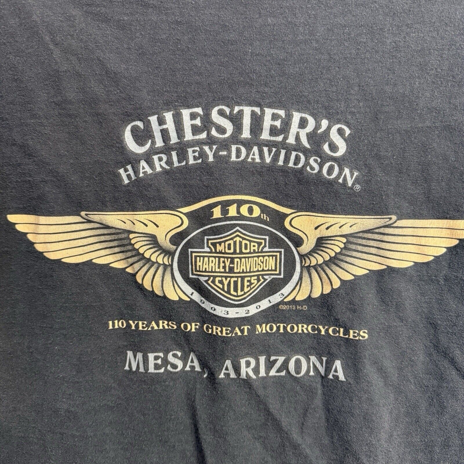 Harley Davidson Harley Davidson T Shirt Mens 2XL Black 2013 Y2K Arizona Bike Size US XXL / EU 58 / 5 - 8 Thumbnail