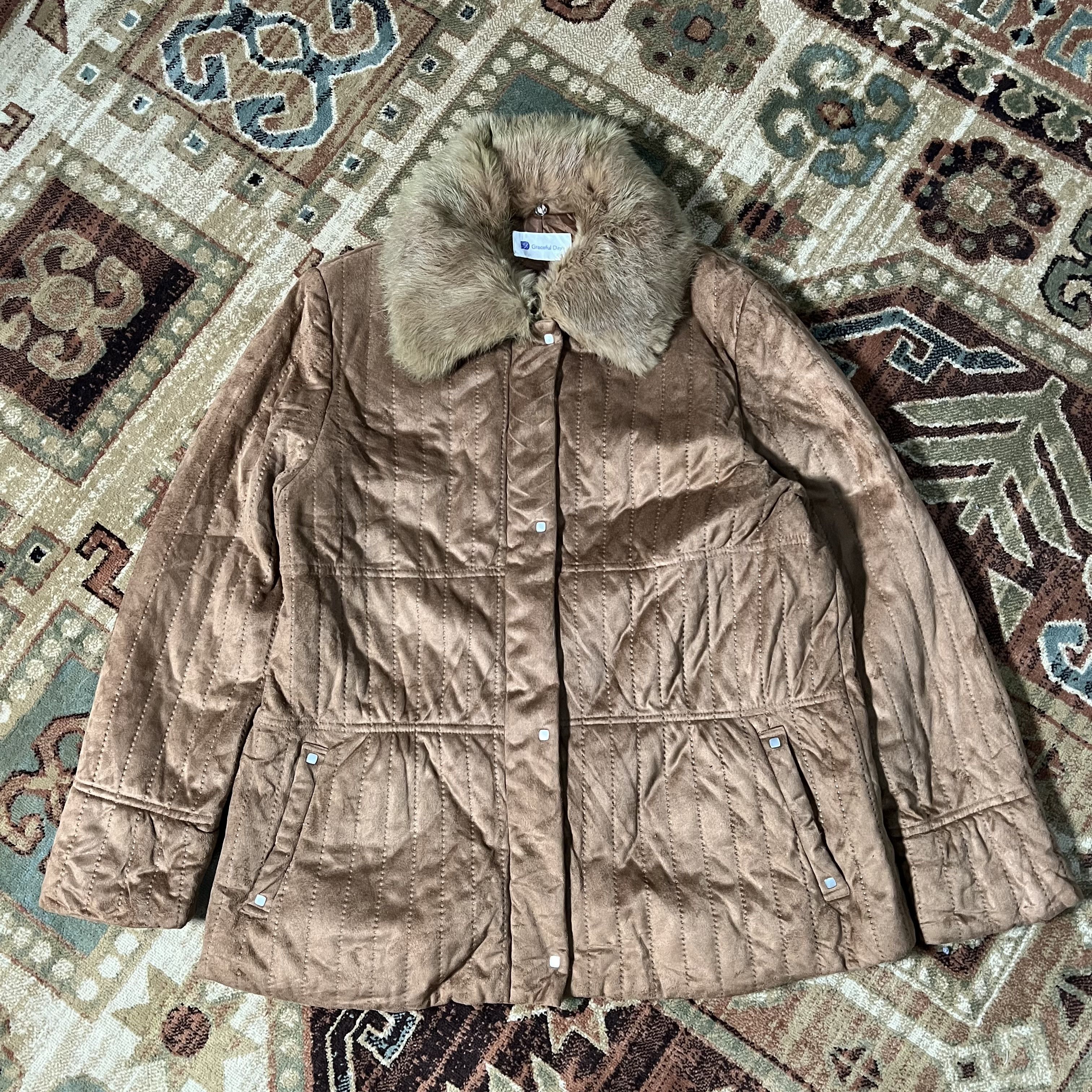 Japanese Brand 2000s Japanese Ifsix Velvet Fur Jacket y2k Lgb Size US M / EU 48-50 / 2 - 1 Thumbnail