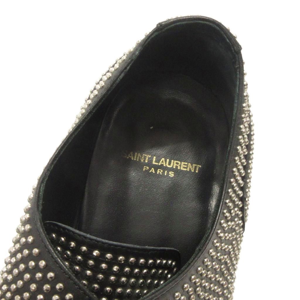 Saint Laurent Paris SAINT LAURENT PARIS Studded Derby Shoes Black 44 Size US 11 / EU 44 - 5 Thumbnail