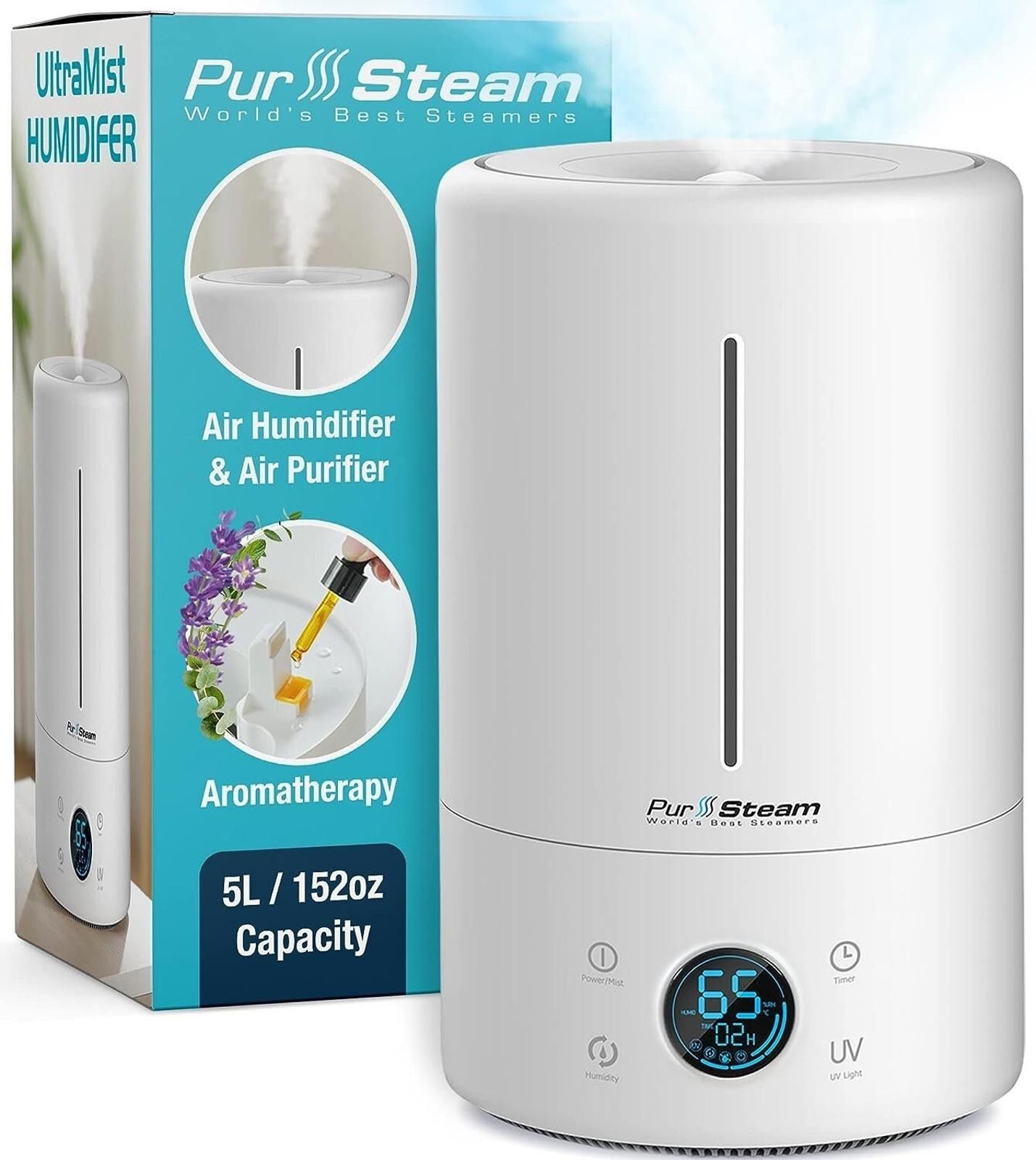 Other PurSteam UltraMist Humidifier 4.5L Ultrasonic Diffuser Size ONE SIZE - 2 Thumbnail