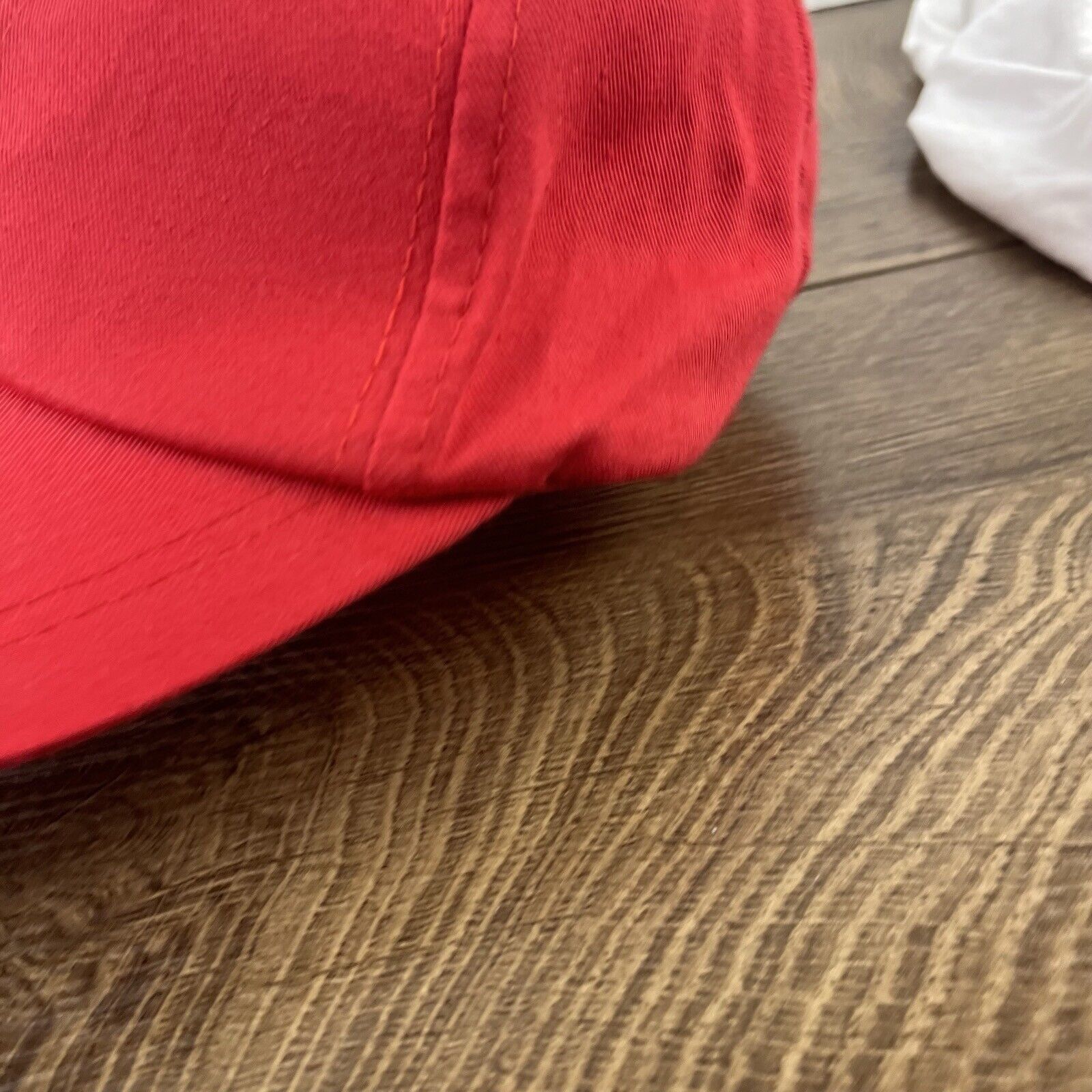 Other Plain Red Hat Baseball Hat Red Adjustable Hat Red Adult Size Size ONE SIZE - 7 Thumbnail