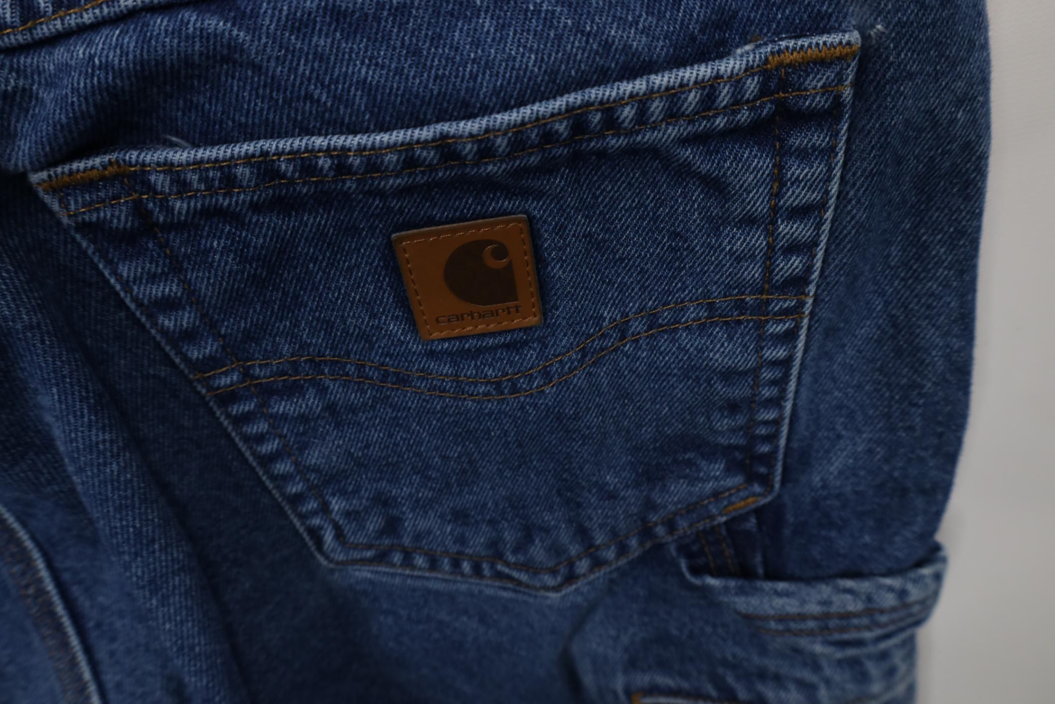 Carhartt Vintage 90s Carhartt Dungaree Denim Jeans Blue Cotton Size US 34 / EU 50 - 16 Thumbnail