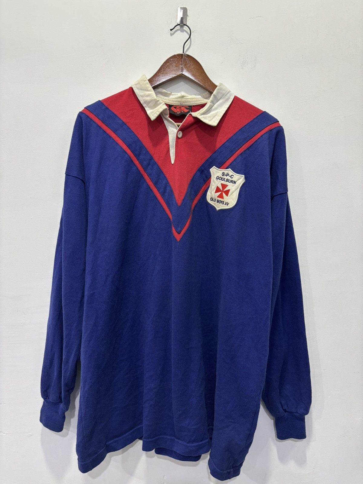 Vintage Vintage Canterbury Goulburn Old Boys Rugby Shirt Size US XL / EU 56 / 4 - 1 Thumbnail