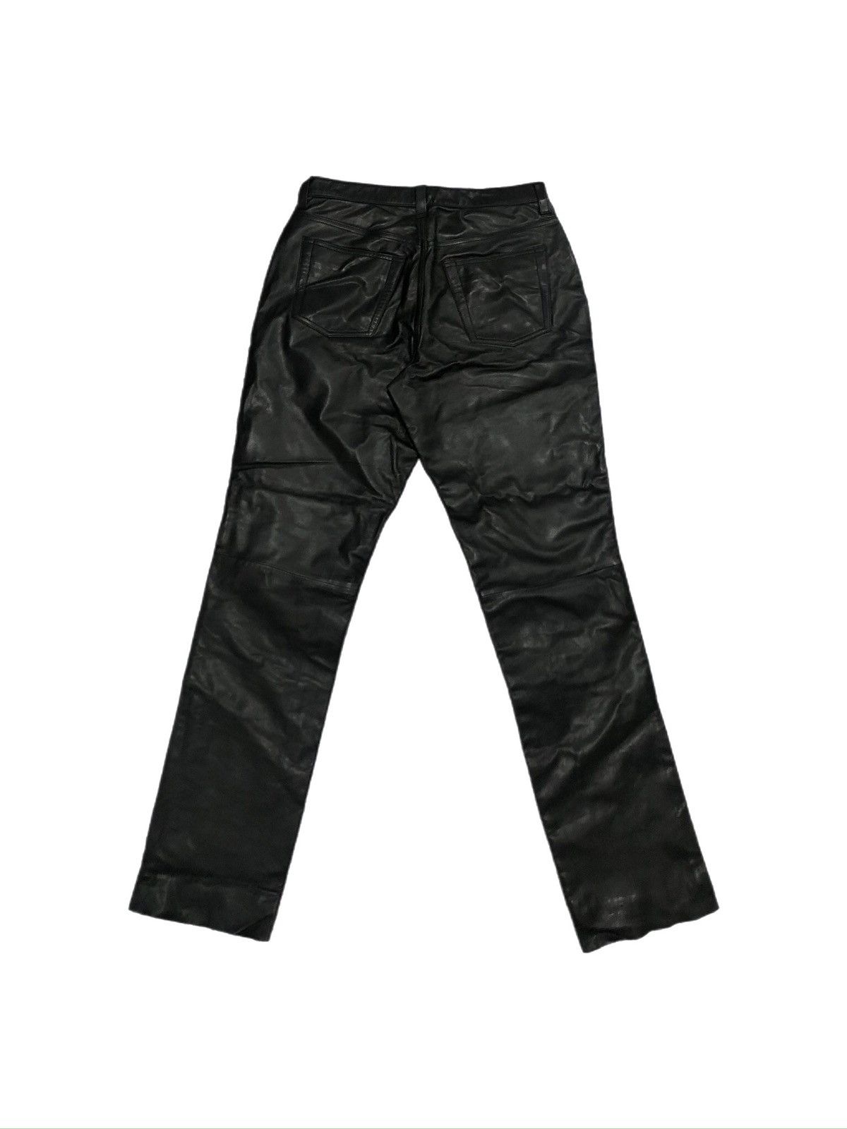 Banana Republic × Vintage Vtg 90s Banana Republic Leather Five Pocket Pants Size US 30 / EU 46 - 2 Thumbnail
