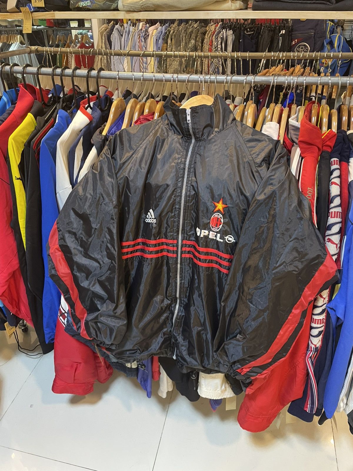 Adidas Vintage 90s AC Milan Jacket Size US XXL / EU 58 / 5 - 1 Thumbnail