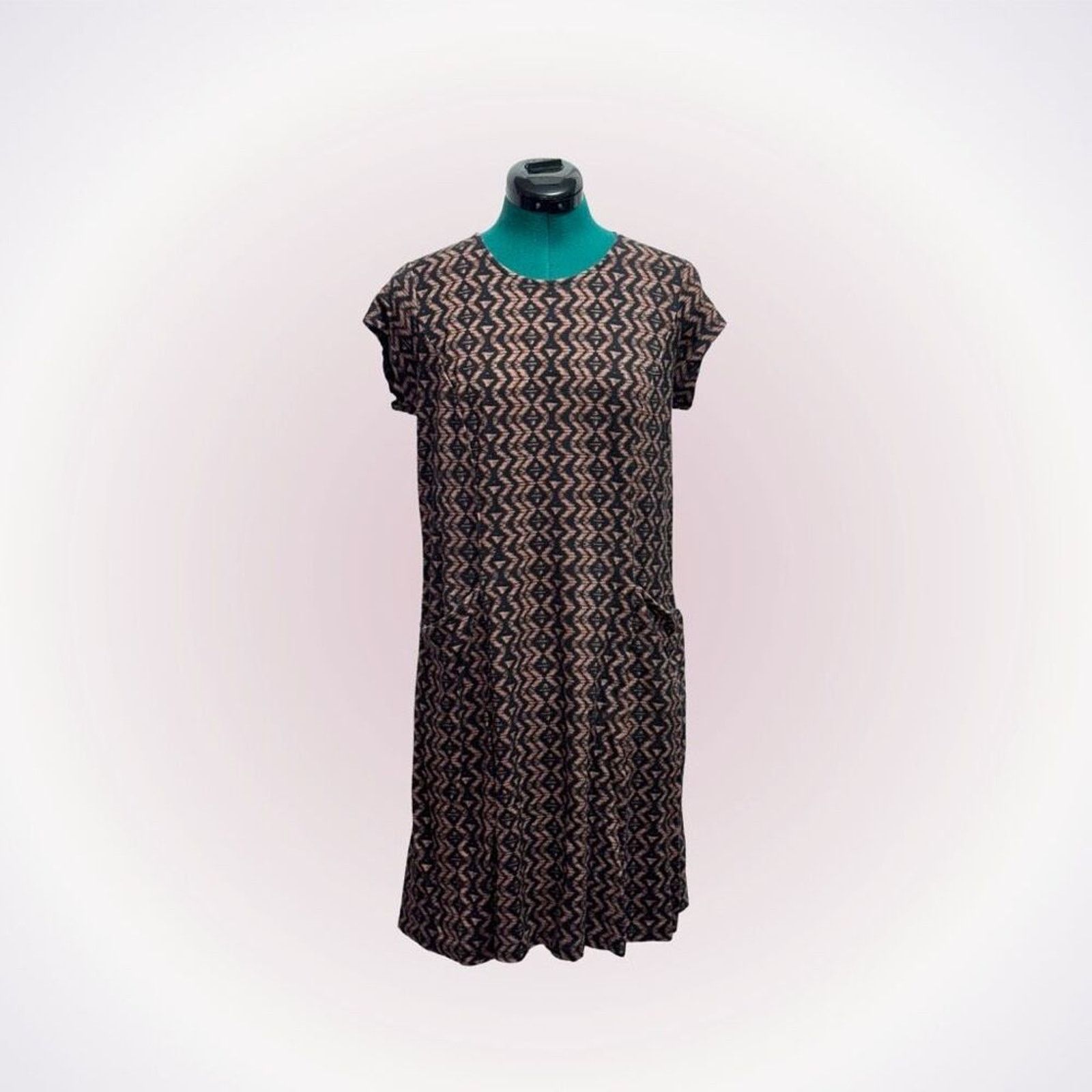 Coldwater Creek Coldwater Creek Brown and Black Print Dress | Sz PM Size M / US 6-8 / IT 42-44 - 1 Thumbnail