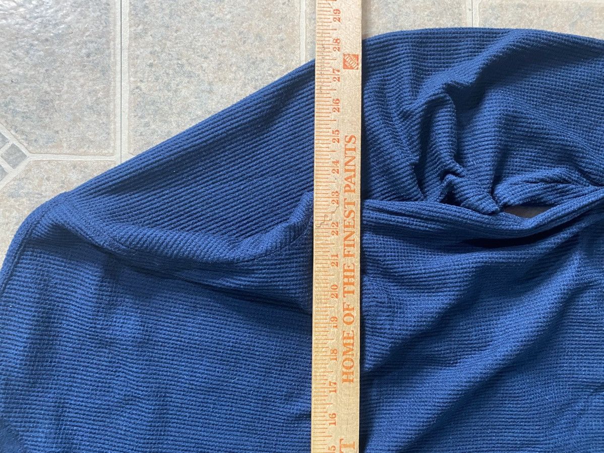Other Vintage Y2K waffle knit thermal long sleeve Henley blue Size US XL / EU 56 / 4 - 4 Thumbnail