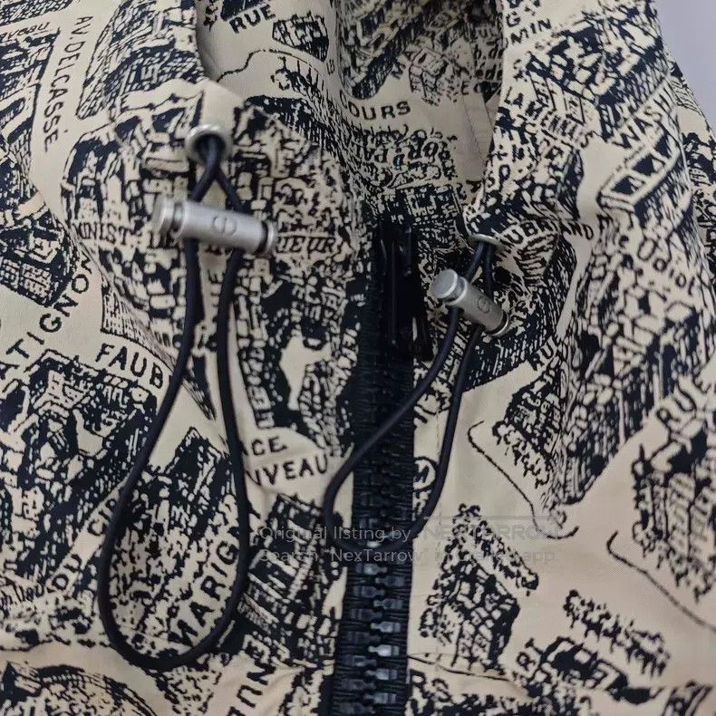 Dior Dior Khaki City Map Zipper Hooded Jacket Size L / US 10 / IT 46 - 8 Thumbnail