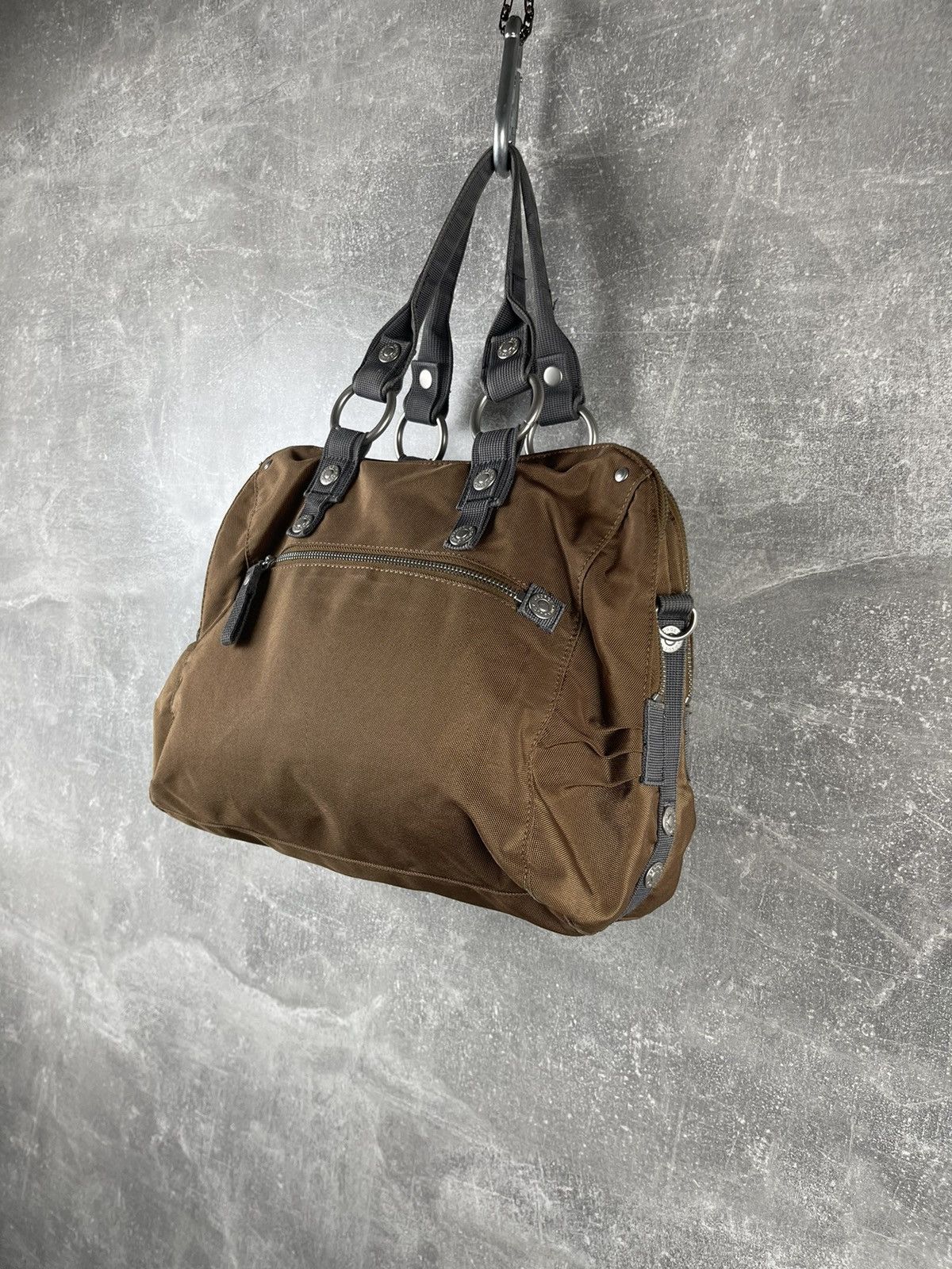 George Gina & Lucy George Gina & Lucy Tactical Nylon Handbag Brown Utility Bag Size ONE SIZE - 7 Thumbnail