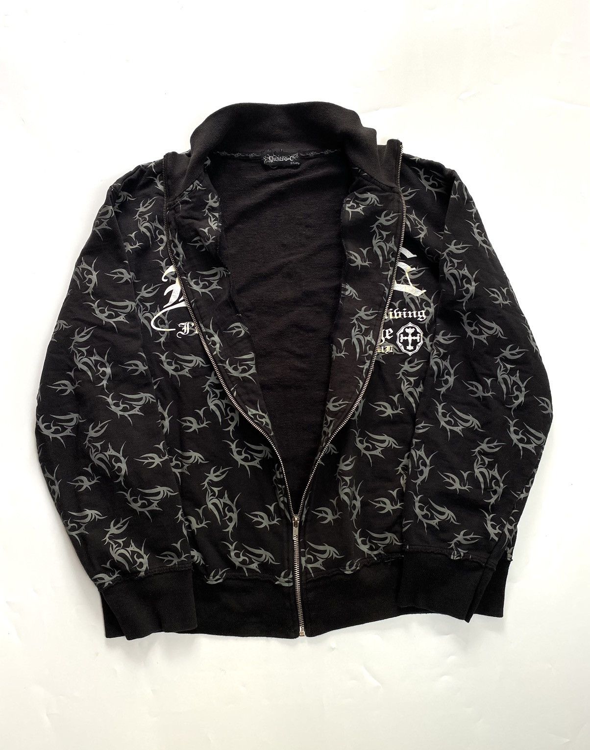If Six Was Nine × Japanese Brand × KMRii japanese brand Qnatro-Q tribal sweatshirt zip Size US M / EU 48-50 / 2 - 9 Thumbnail