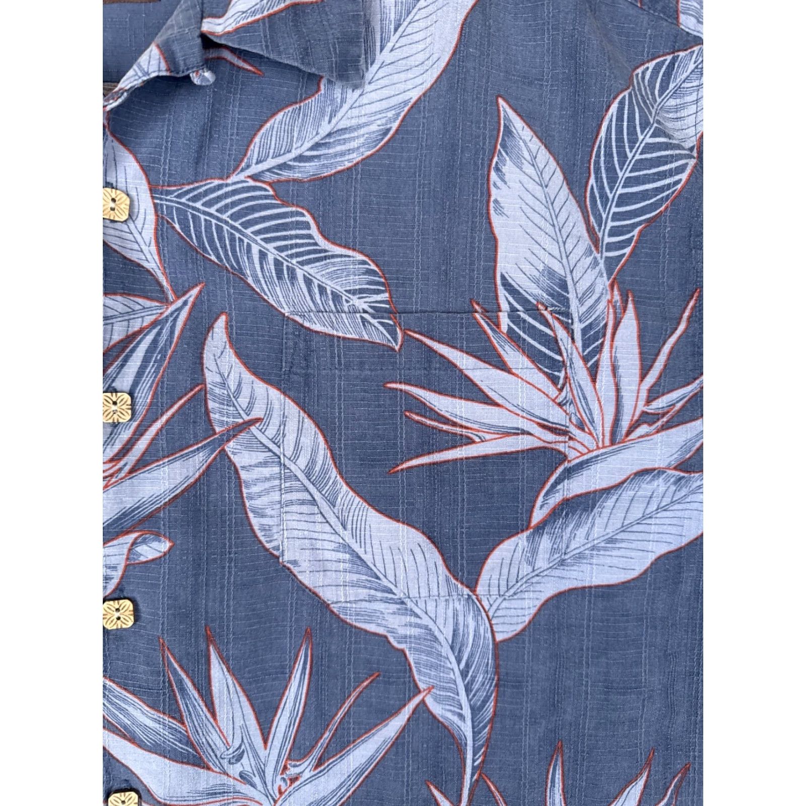 Paradise Jamaica Jaxx Shirt Men XL Blue Floral Silk Hawaiian Beach Designer Button-Up Short Sleeve Size US XL / EU 56 / 4 - 6 Thumbnail