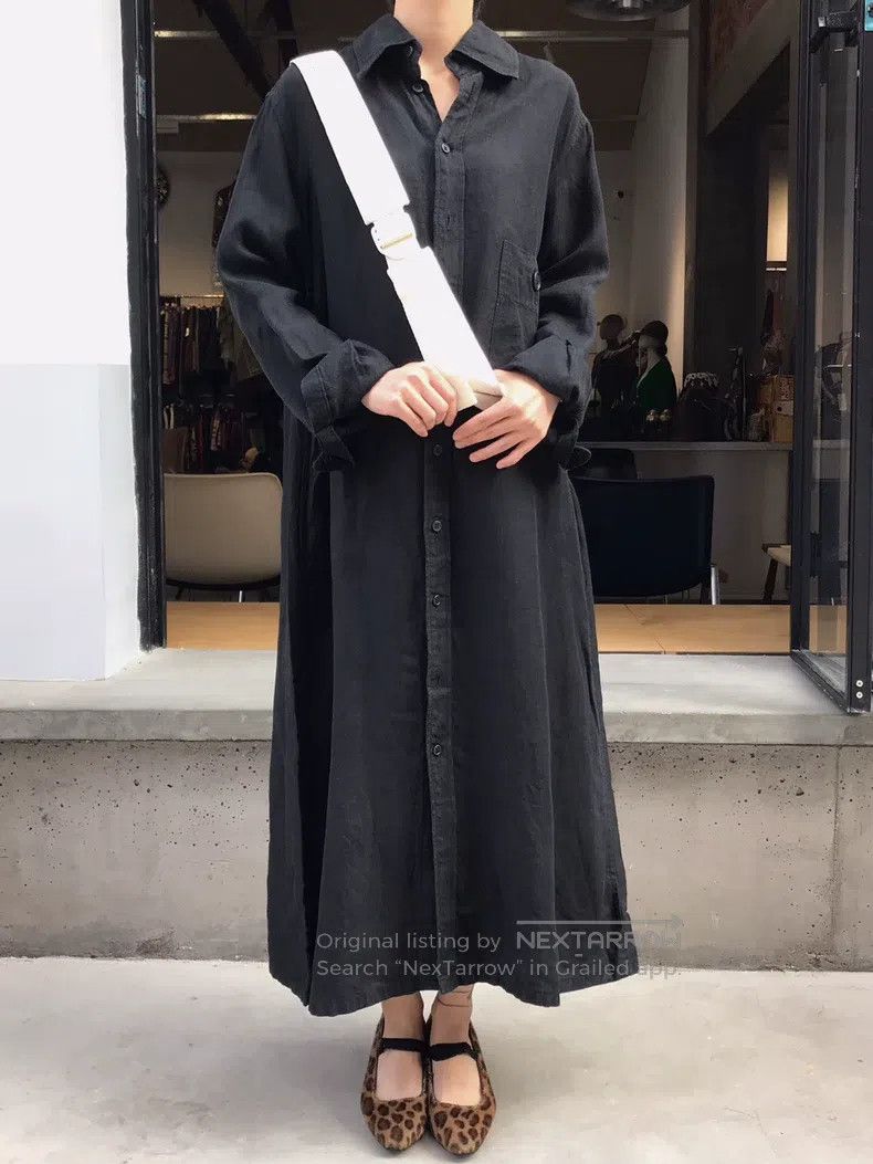 Yohji Yamamoto Yohji Yamamoto 1992aw Japanese Linen Dress Size ONE SIZE - 2 Thumbnail