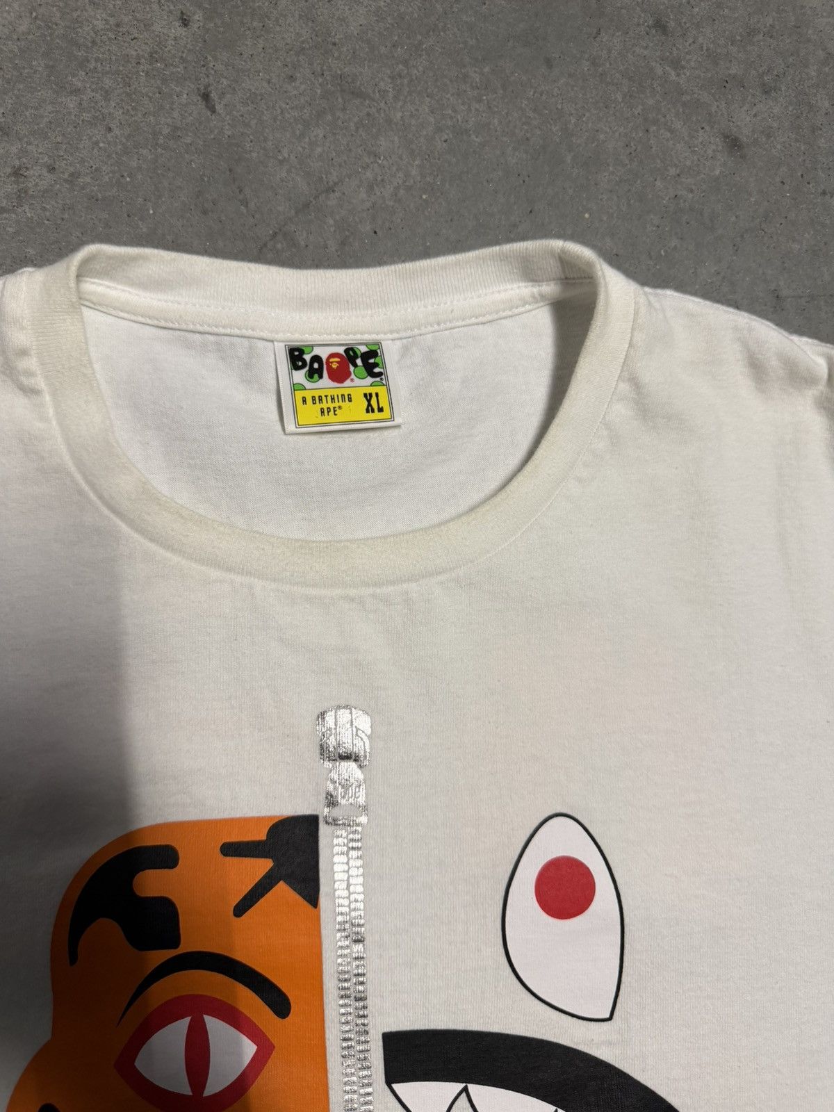 Bape Vintage Bape Tiger Shark Tee Size US XL / EU 56 / 4 - 3 Thumbnail
