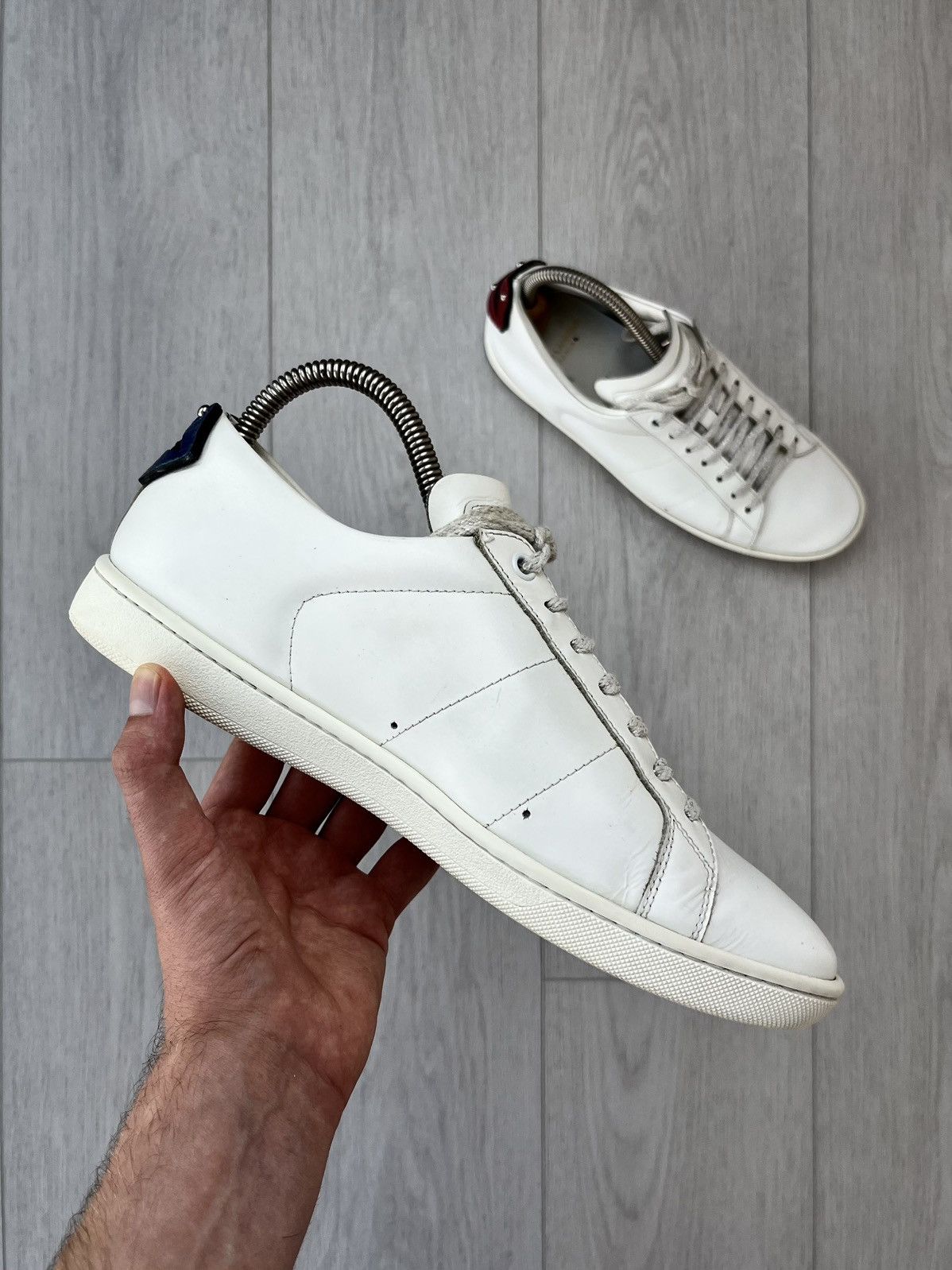 Saint Laurent Paris Saint Laurent SL/01 Signature Court Classic Lips Sneakers Size US 8 / IT 38 - 4 Thumbnail