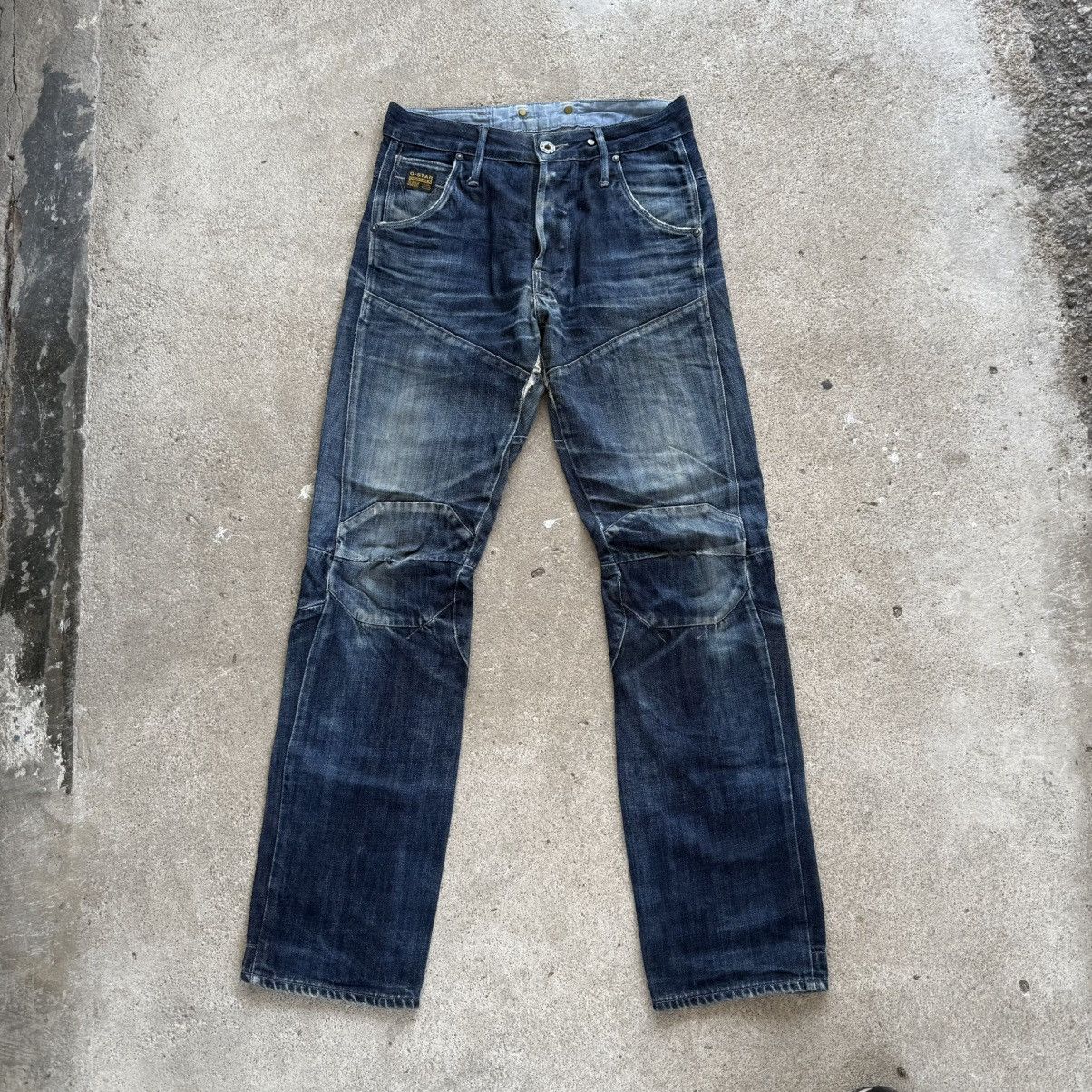 G-Star VINTAGE G STAR RAW DOUBLE KNEE JEAN DENIM PANTS Size US 30 / EU 46 - 3 Thumbnail