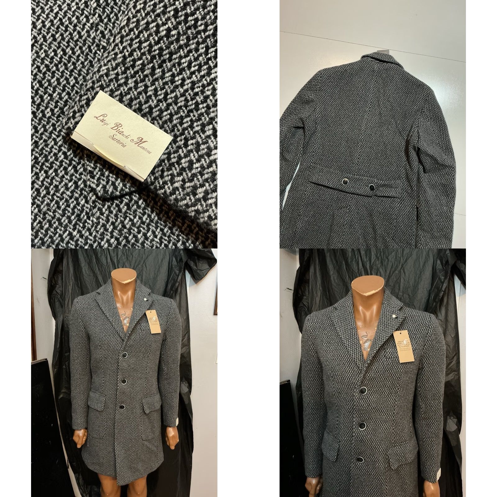 Luigi Bianchi NWT Luigi Bianchi Mantova Sartoria Wool Cashmere Overcoat Dream Coat Coat 48R Multicolor Mens Size US M / EU 48-50 / 2 - 8 Thumbnail