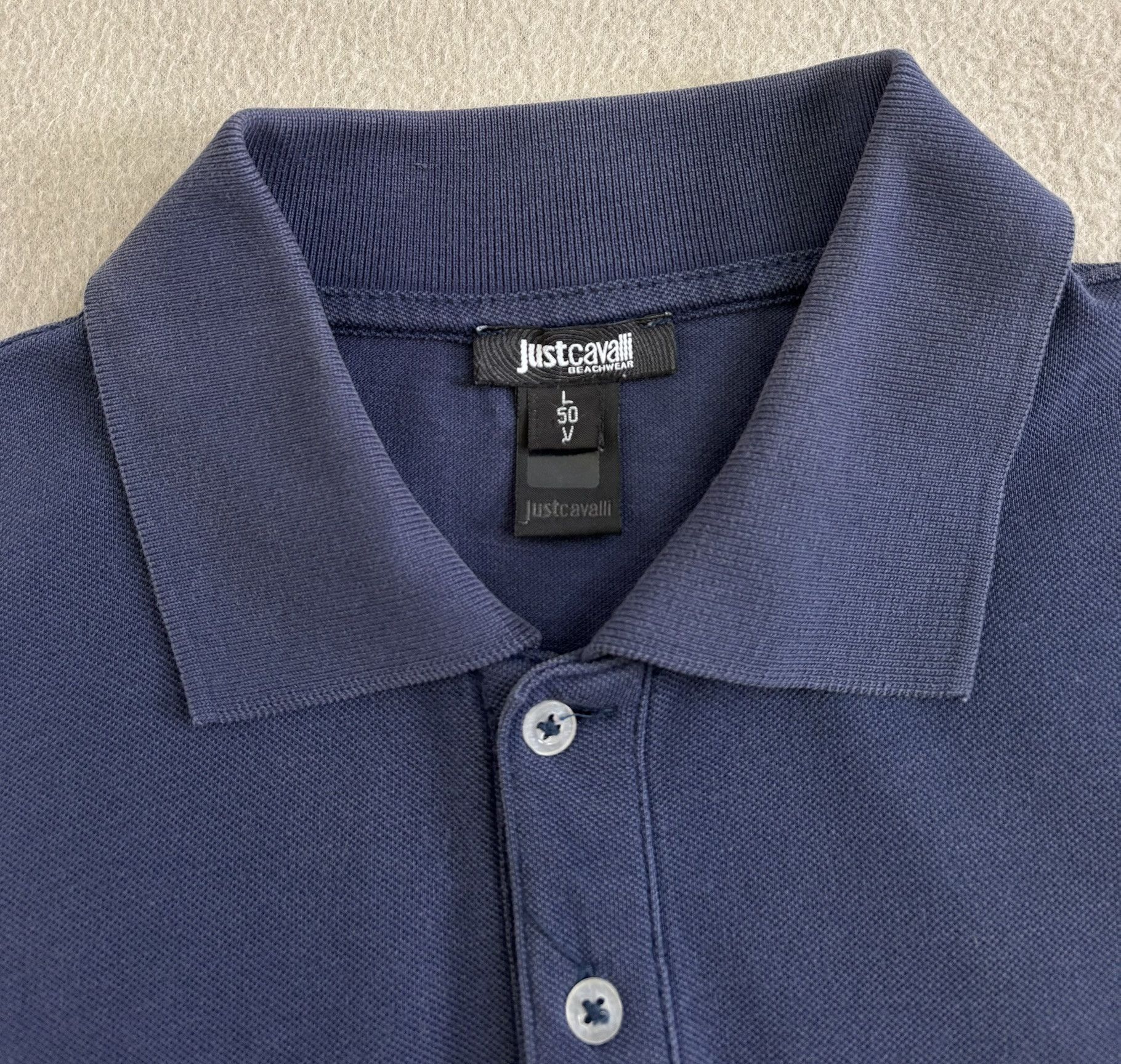 Just Cavalli Just Cavalli Navy Polo Large Size US L / EU 52-54 / 3 - 11 Thumbnail