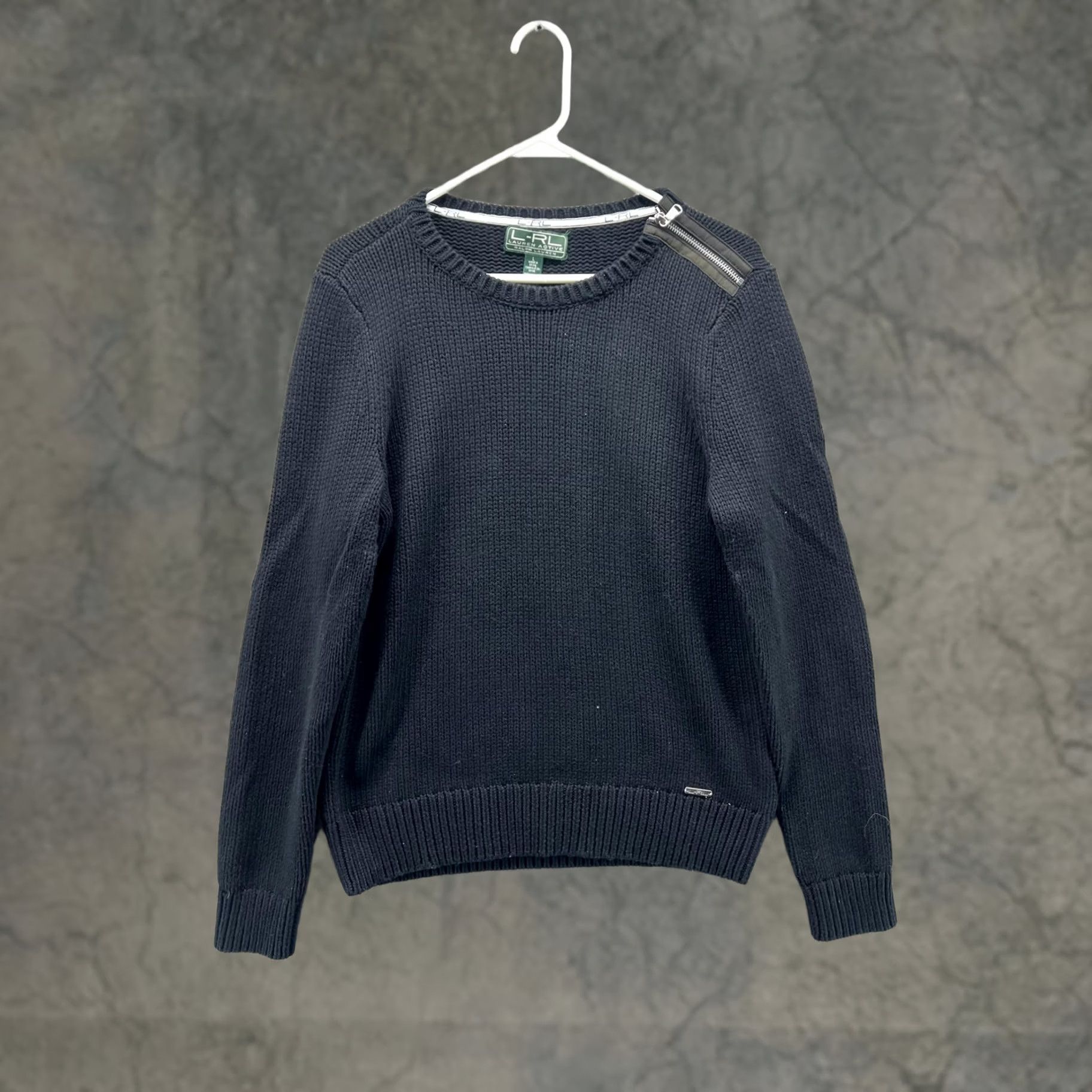 Ralph Lauren Lauren Ralph Lauren Sweater Womens Large Black Chunky Knit Crewneck Pullover Casual Fall Womens Size L / US 10 / IT 46 - 1 Thumbnail
