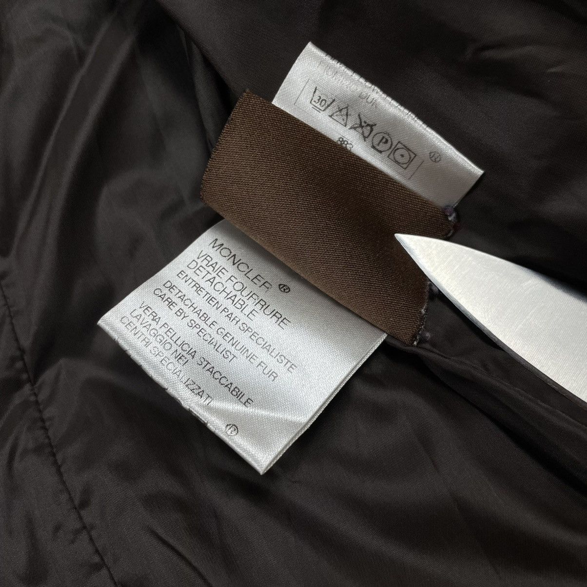 Moncler × Vintage Moncler Jacker Brown Puffer Size L / US 10 / IT 46 - 16 Thumbnail