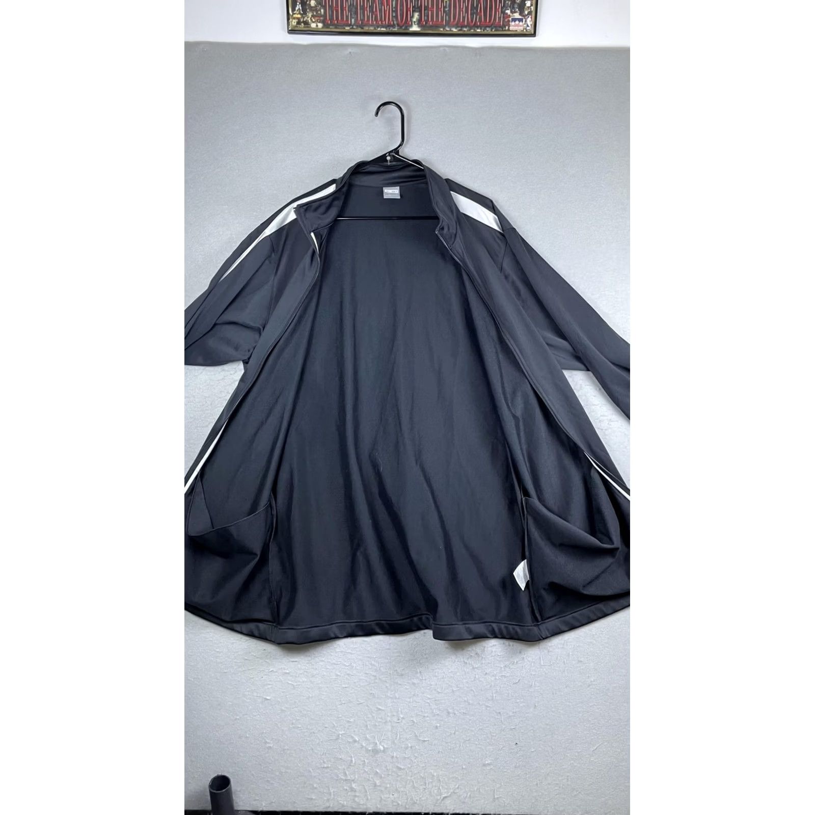 Nike Nike Track Jacket Mens 2XLT Black Full Zip Swoosh Stripe Athletic Warm Up Jacket Size US XXL / EU 58 / 5 - 6 Thumbnail