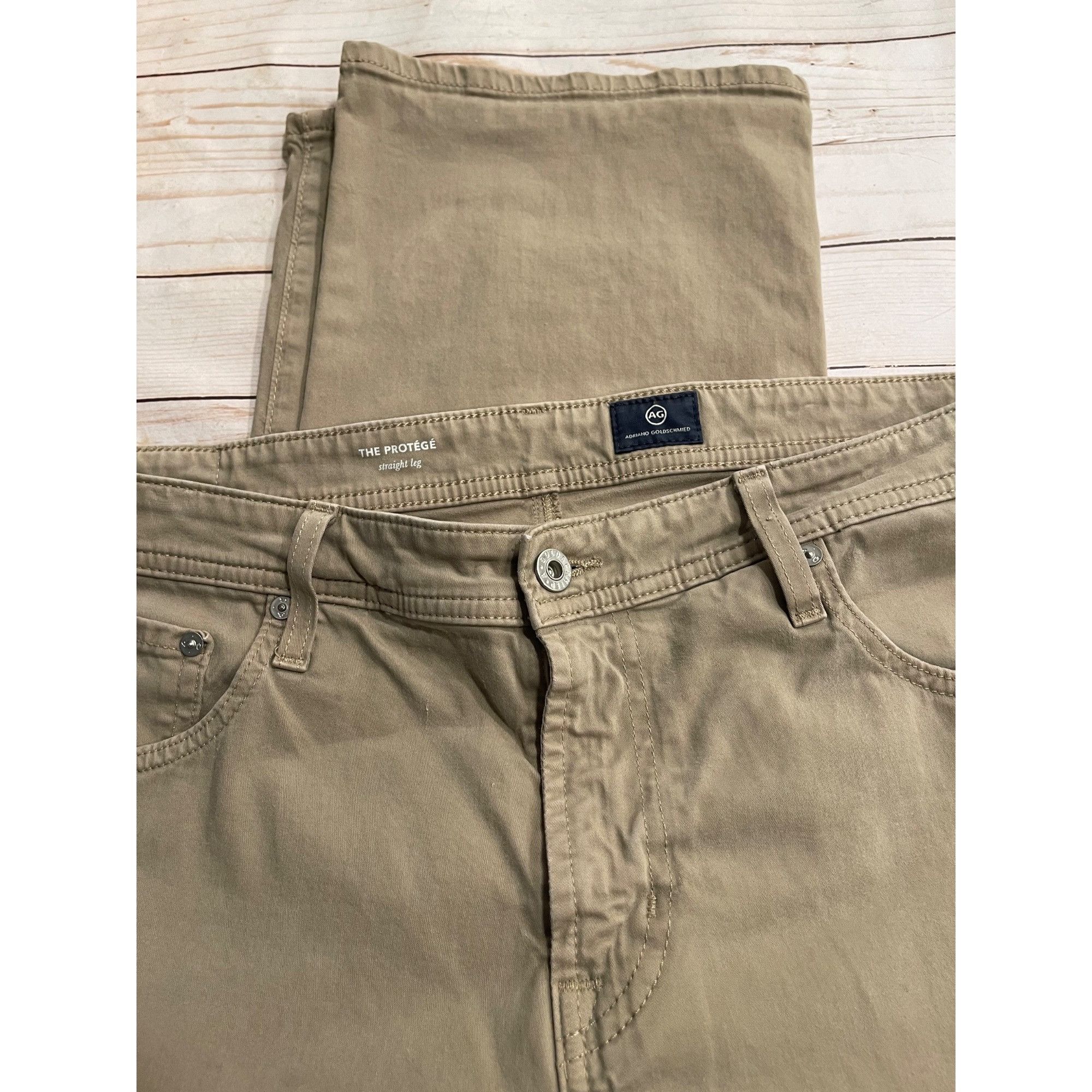 AG Adriano Goldschmied AG Protégé Straight Leg Jeans 38/34 Size US 38 / EU 54 - 2 Thumbnail