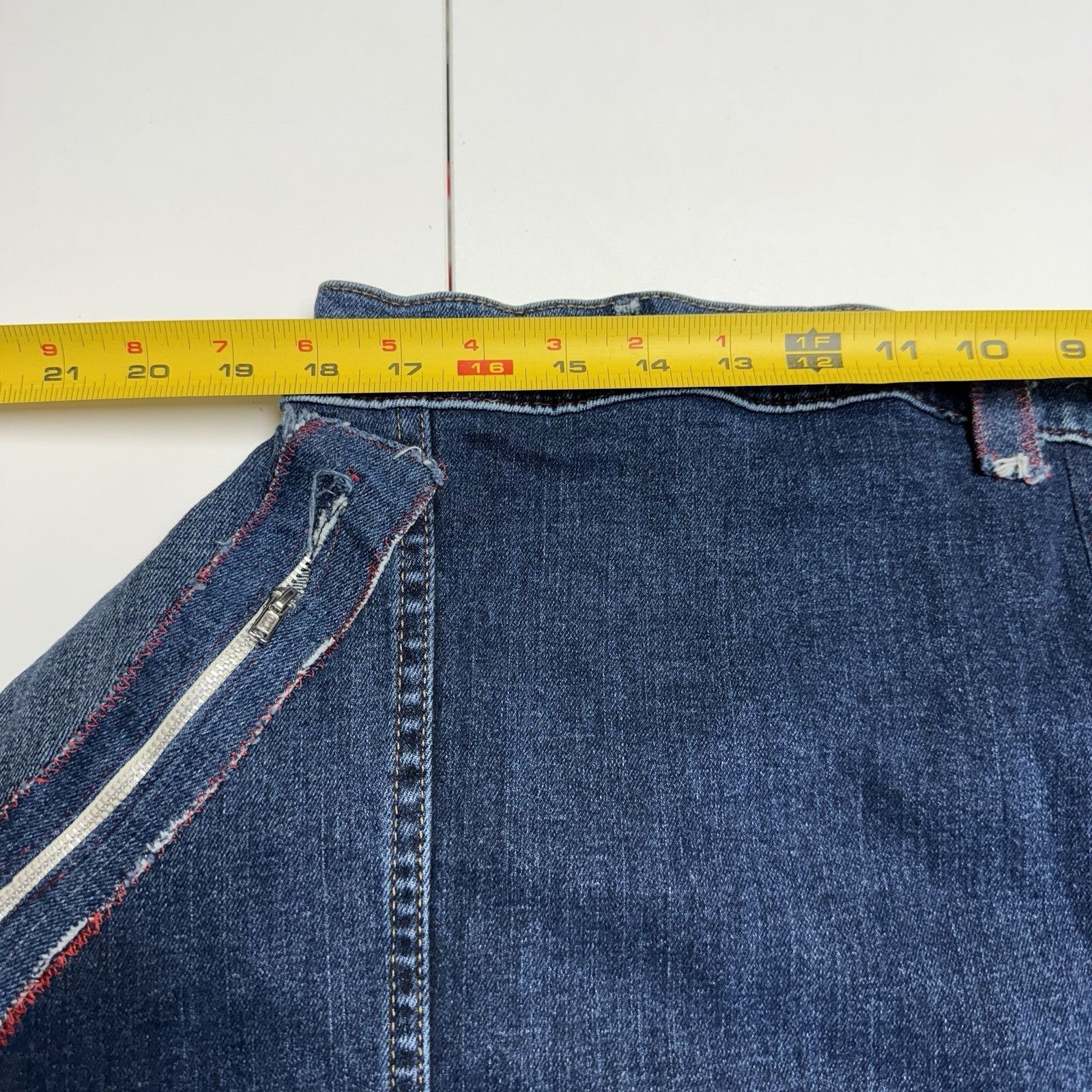 Vintage Vintage Handmade Patchwork Jeans Denim Pants Super Baggy Size US 38 / EU 54 - 8 Thumbnail