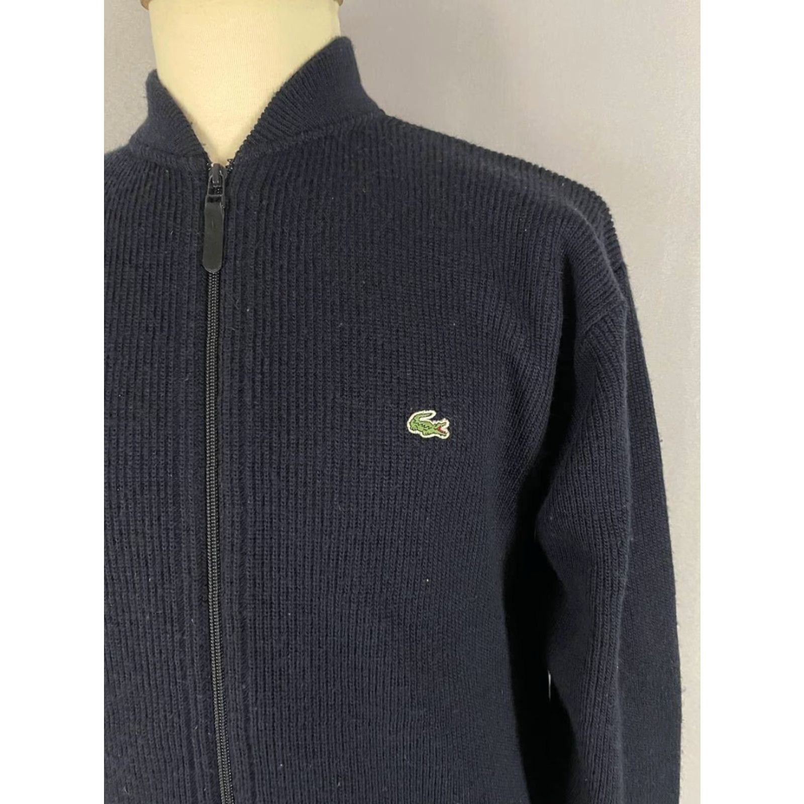 Lacoste Lacoste Cardigan Sweater Mens Regular Size 4 Black Wool Zipper Long Sleeve Cardigan Size US S / EU 44-46 / 1 - 6 Thumbnail
