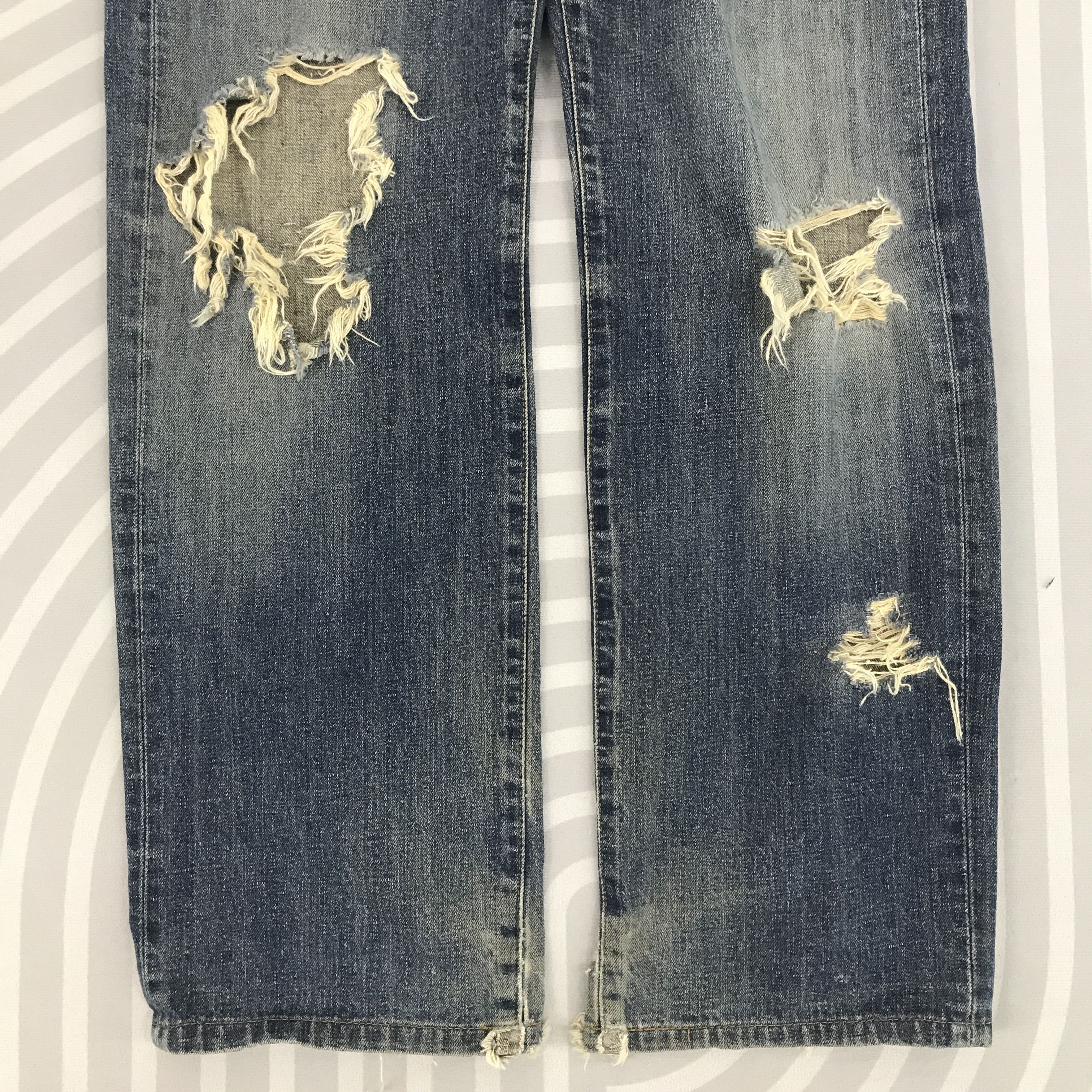 Edwin × Vintage Vintage Edwin Japan Distressed Denim jeans pants Size US 30 / EU 46 - 3 Thumbnail