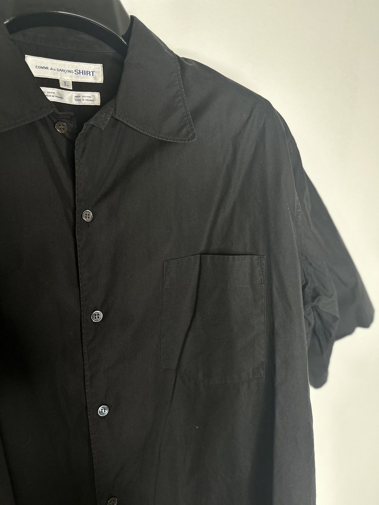 Comme des Garcons SHIRT Black Camp Shirt Size US L / EU 52-54 / 3 - 5 Thumbnail