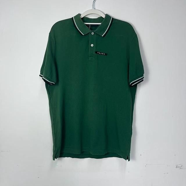 Prada PRADA Logo Polo Shirt Size XL Size US XL / EU 56 / 4 - 1 Thumbnail