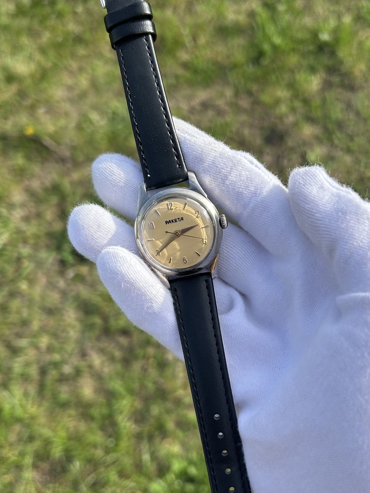 Vintage Vintage Watch Raketa USSR Soviet Mechanical 1950s Size ONE SIZE - 18 Thumbnail