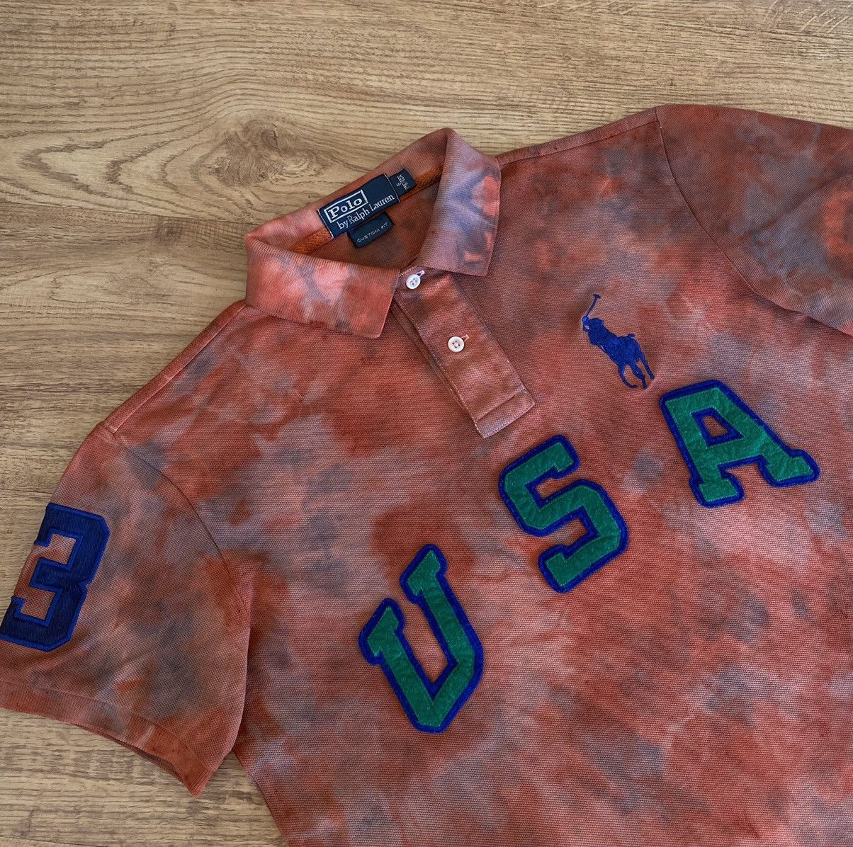 Polo Ralph Lauren Exclusive Hand Painting USA Big Logo