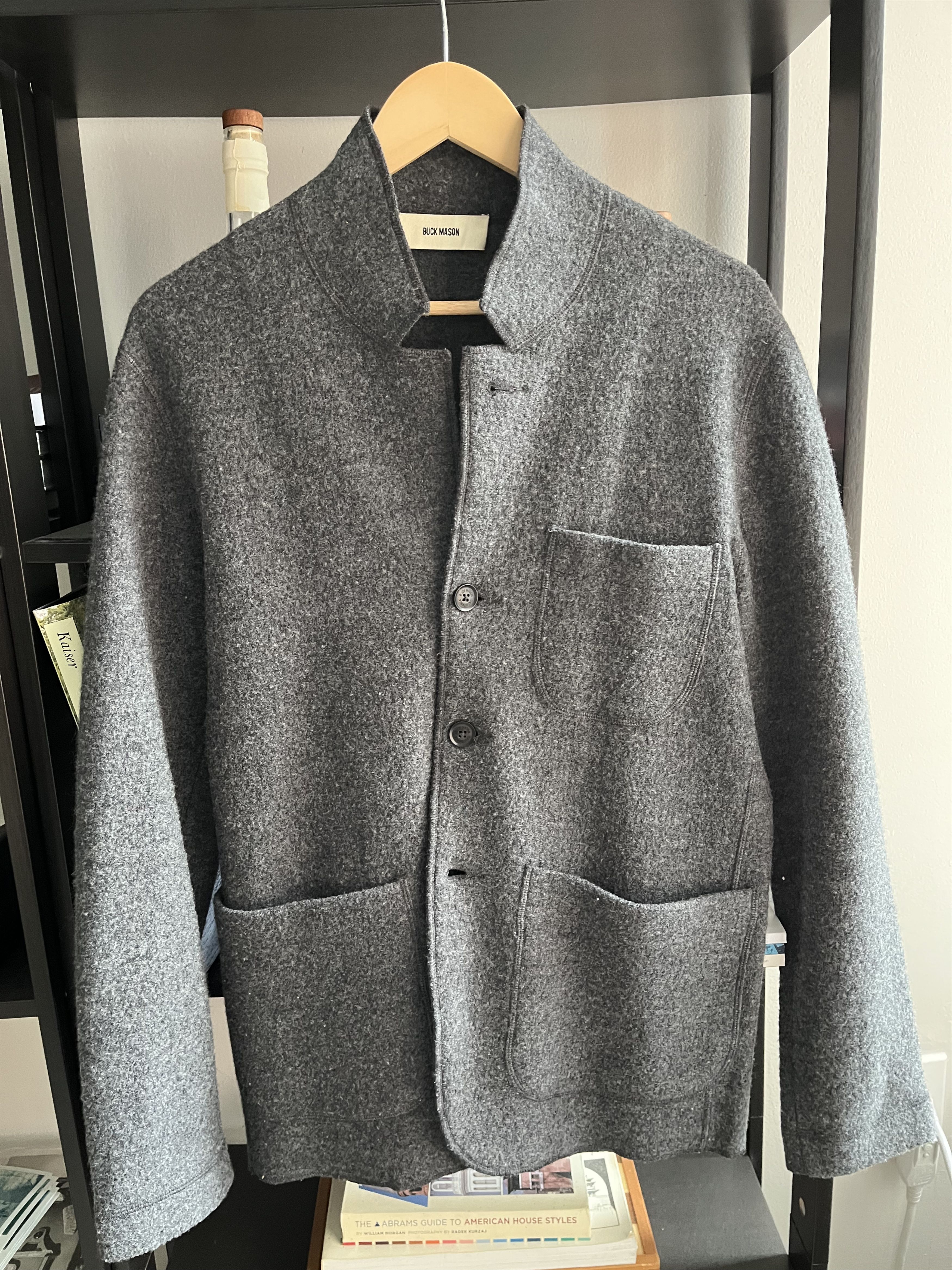 Buck Mason Buck Mason Felted Chore Coat in Gray Size US S / EU 44-46 / 1 - 1 Thumbnail