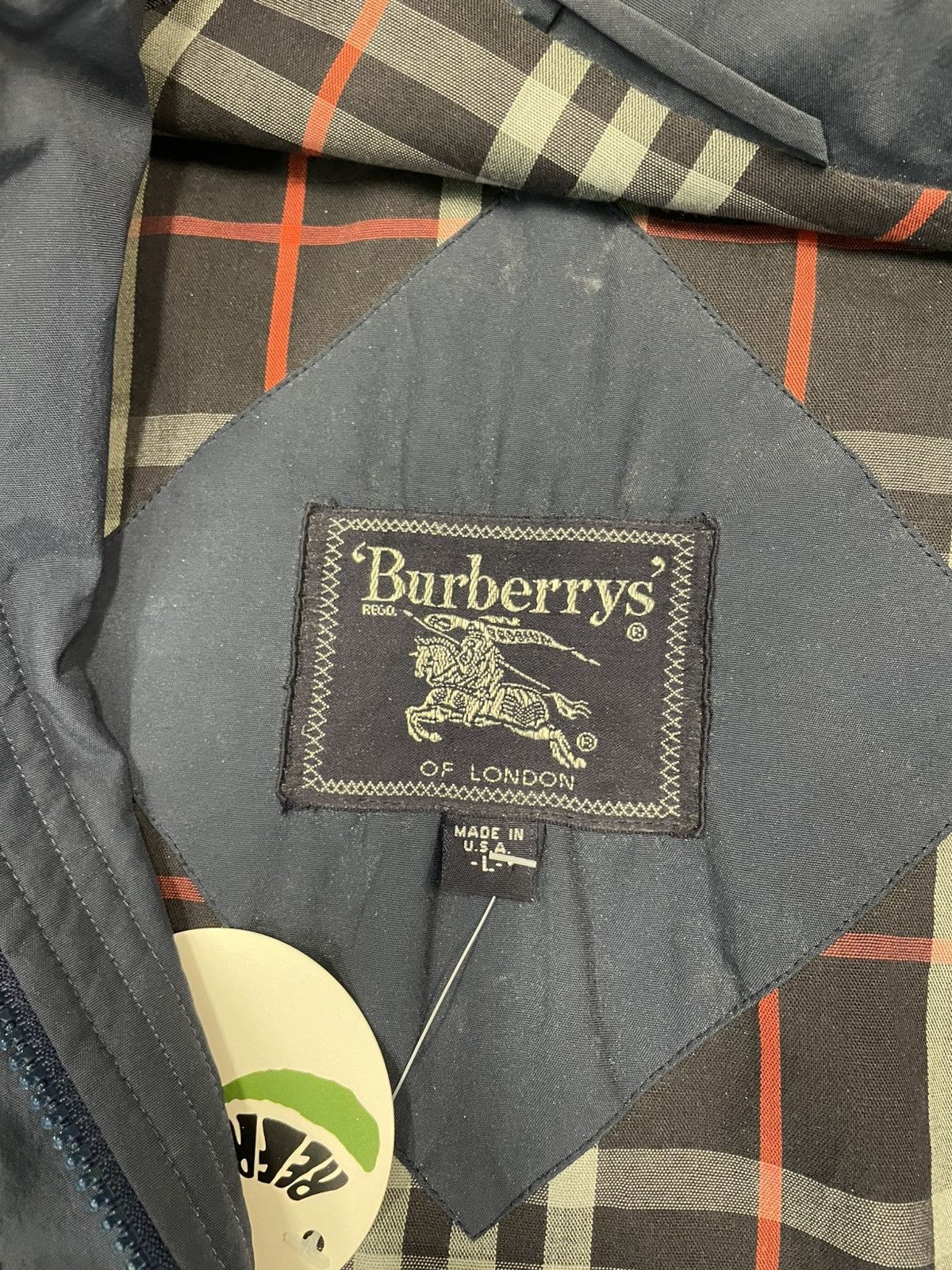 Burberry × Vintage Vintage 90’s Burberry Nylon Chore Jacket Size US L / EU 52-54 / 3 - 4 Thumbnail