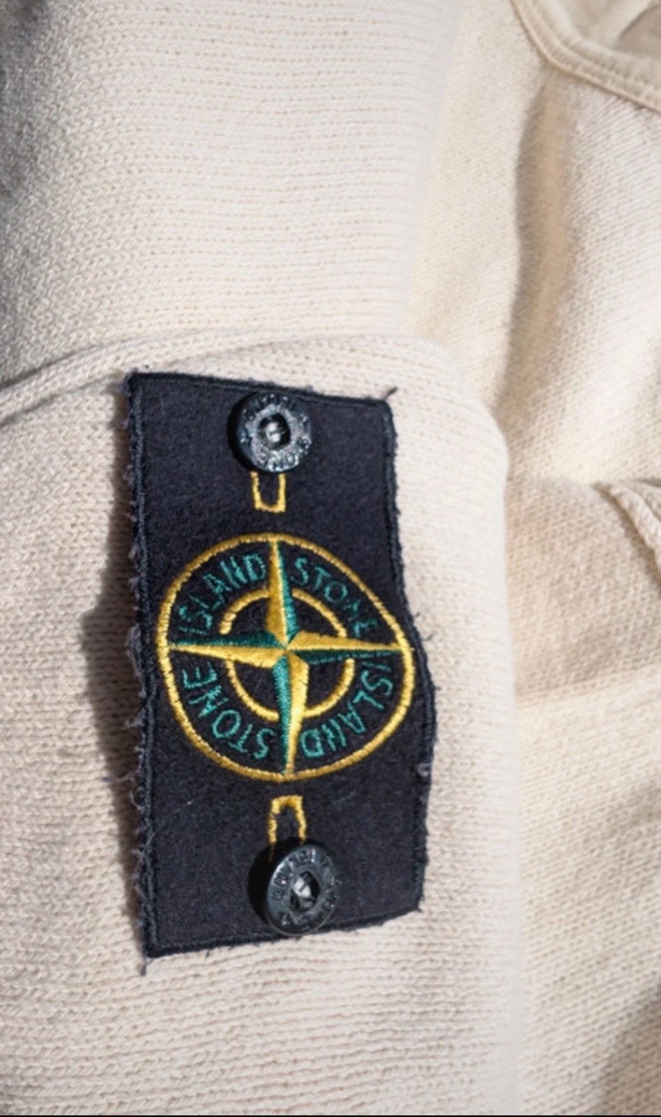 Stone Island Rare 90’s Massimo Osti Patch Cotton V-Neck Long Sleeve Jumper Pullover Sweater Size US XXL / EU 58 / 5 - 3 Thumbnail