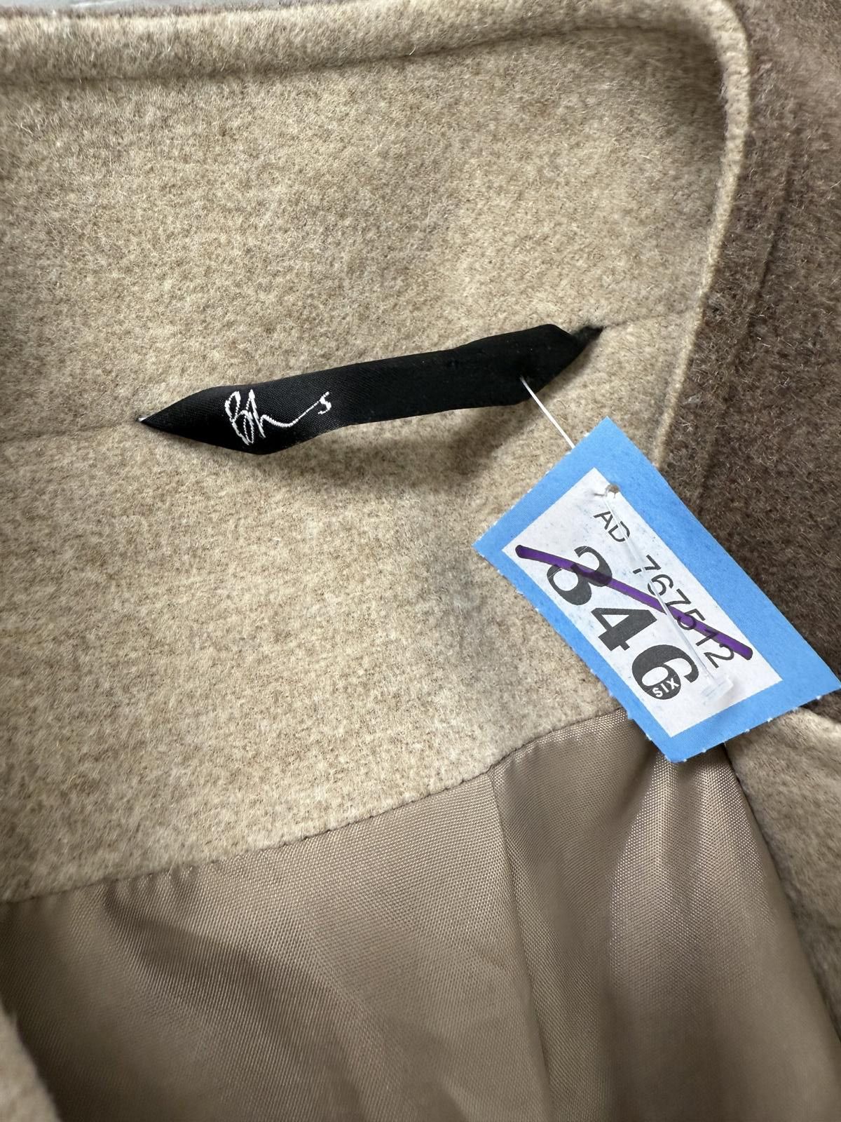 Other BHS Taupe Wool Blend Coat Size UK 16 EUR 44 Size XL / US 12-14 / IT 48-50 - 2 Thumbnail