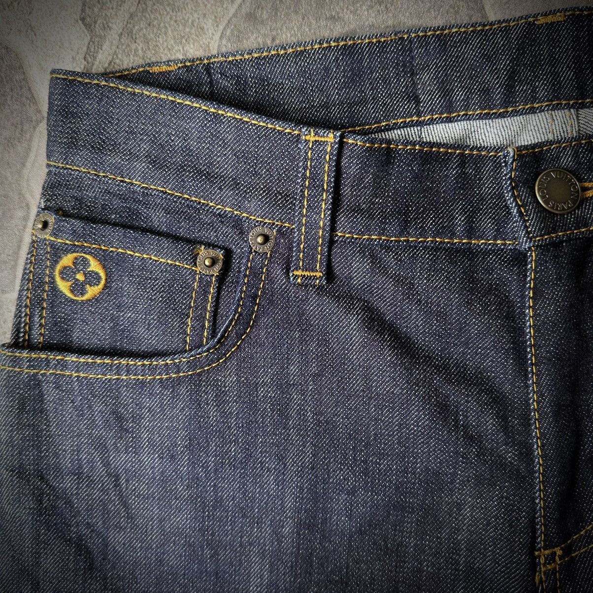 Louis Vuitton Vintage Louis Vuitton Boot cut Jeans Raw Indigo Size US 28 / EU 44 - 6 Thumbnail