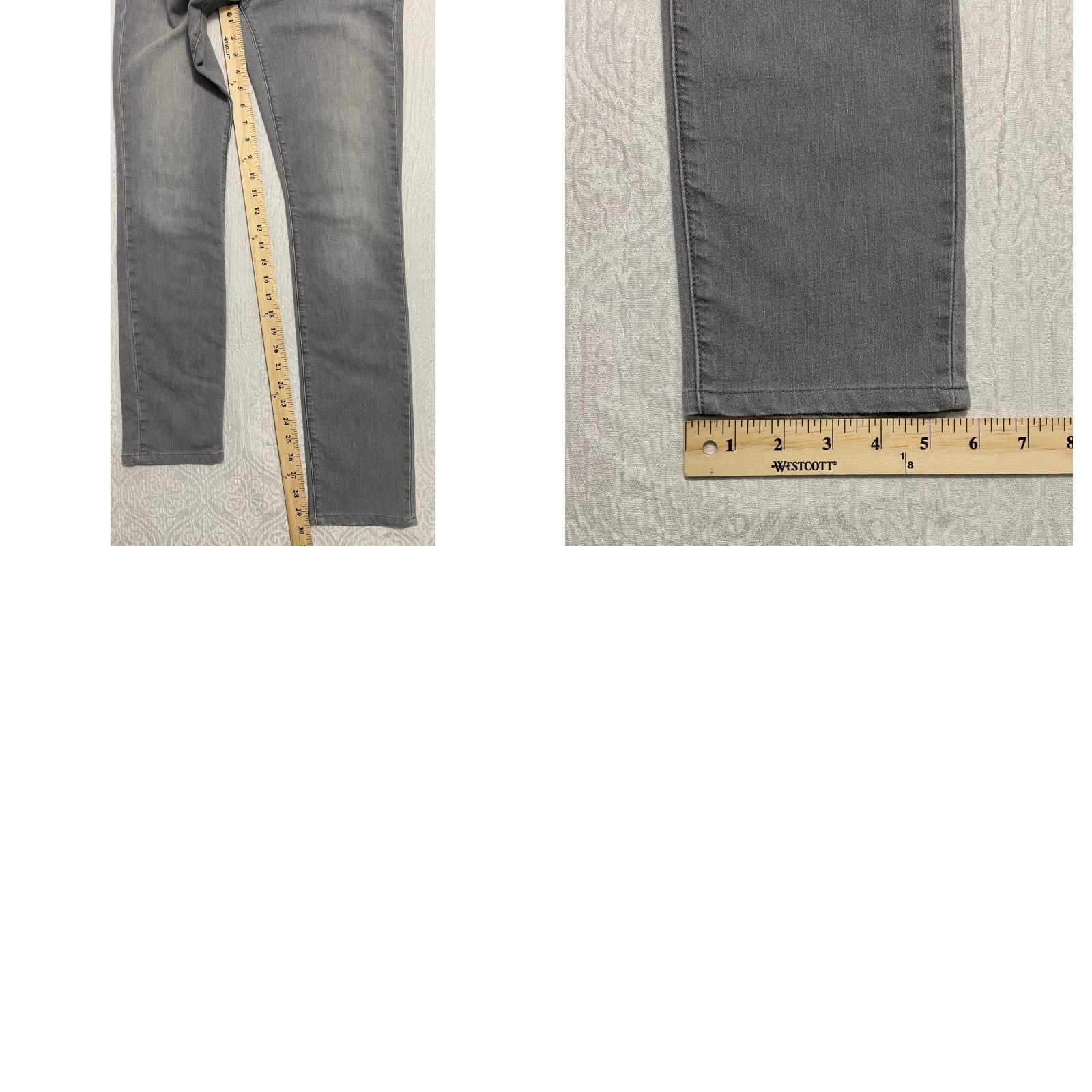 Banana Republic Banana Republic Jeans Slim Gray Wash Women's 26 Slim Fit Denim 5-Pocket Button Zip Cotton Blend Spandex Size 26" / US 2 / IT 38 - 8 Thumbnail