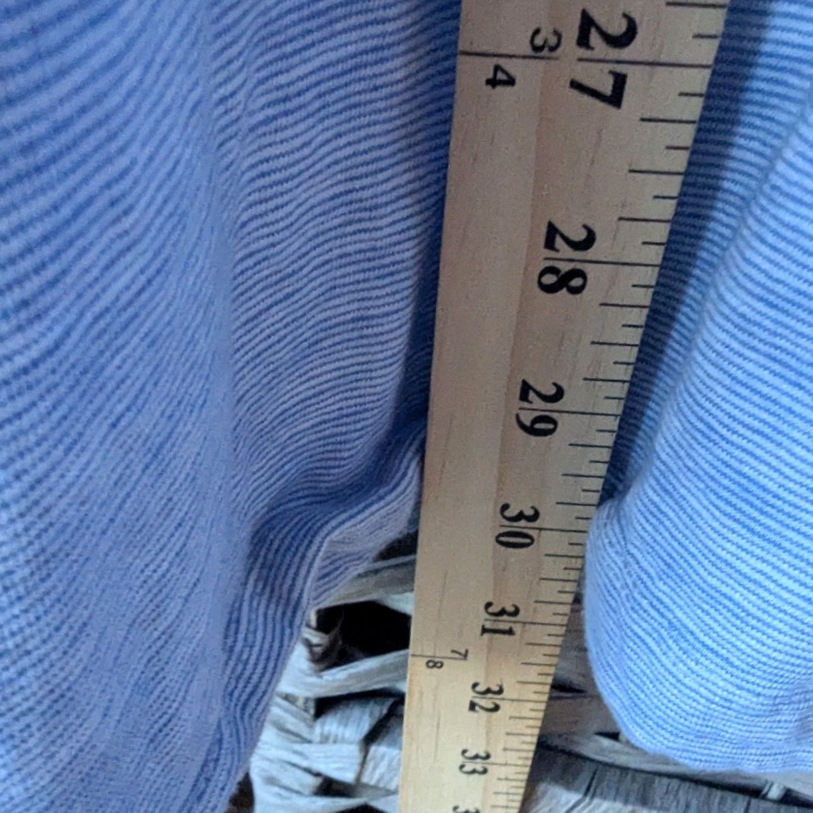 Vintage Pure by Ulla Popken T-Shirt Blue Striped Organic Cotton Sz 24/26 Sustainable Size 4XL / US 24-26 - 4 Thumbnail