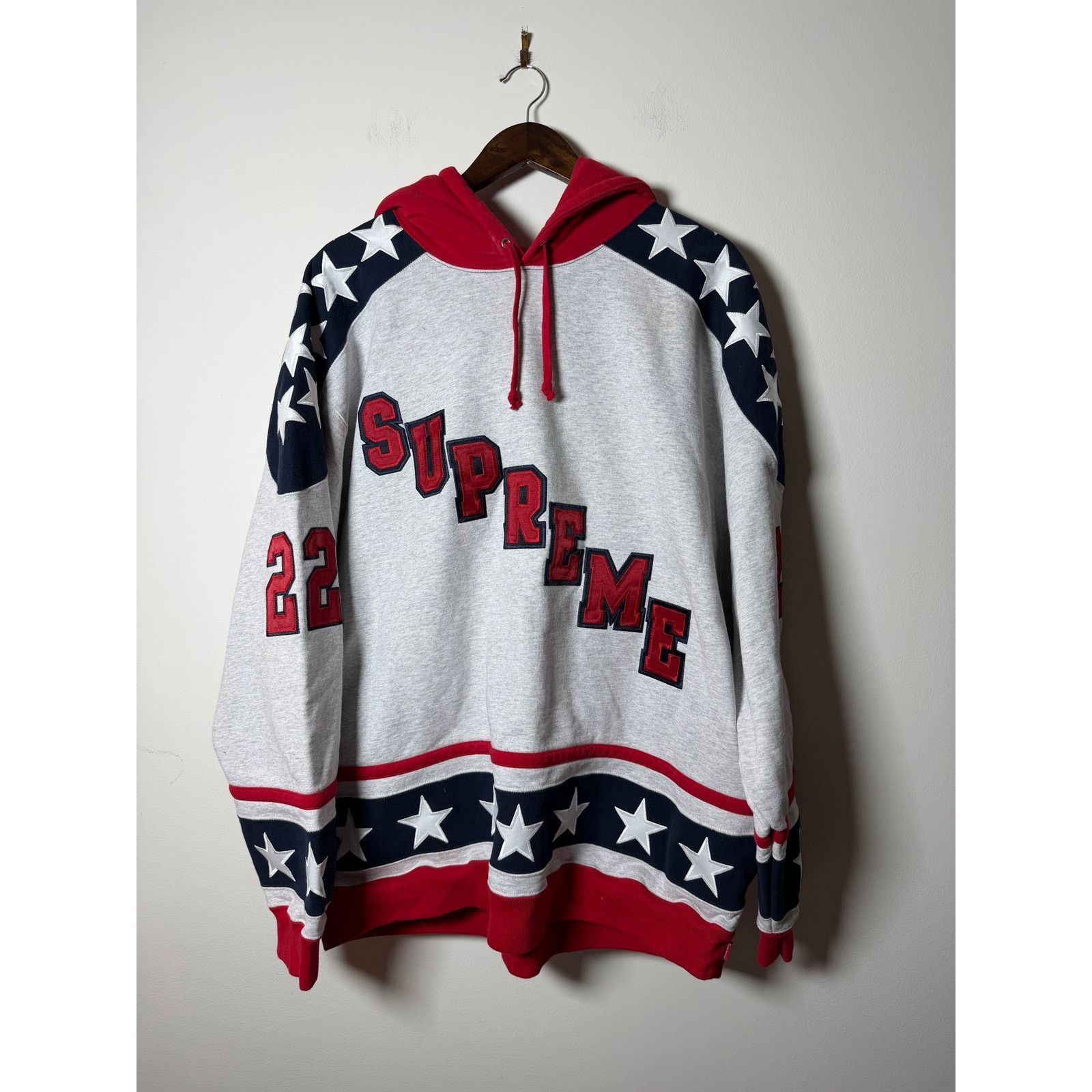 Supreme Supreme Hockey Hooded Sweatshirt Size US XXL / EU 58 / 5 - 1 Thumbnail