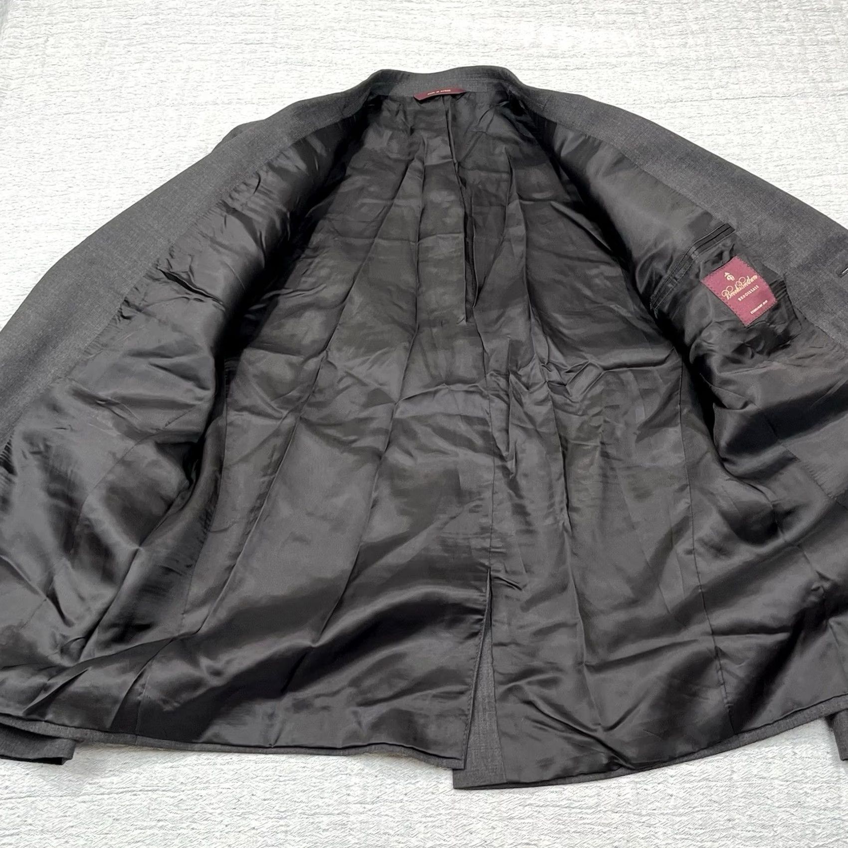 Brooks Brothers VINTAGE Brooks Brothers Mens BrooksEase Wool USA Blazer Jacket Sport Coat Black SZ 40S Size 40R - 6 Thumbnail