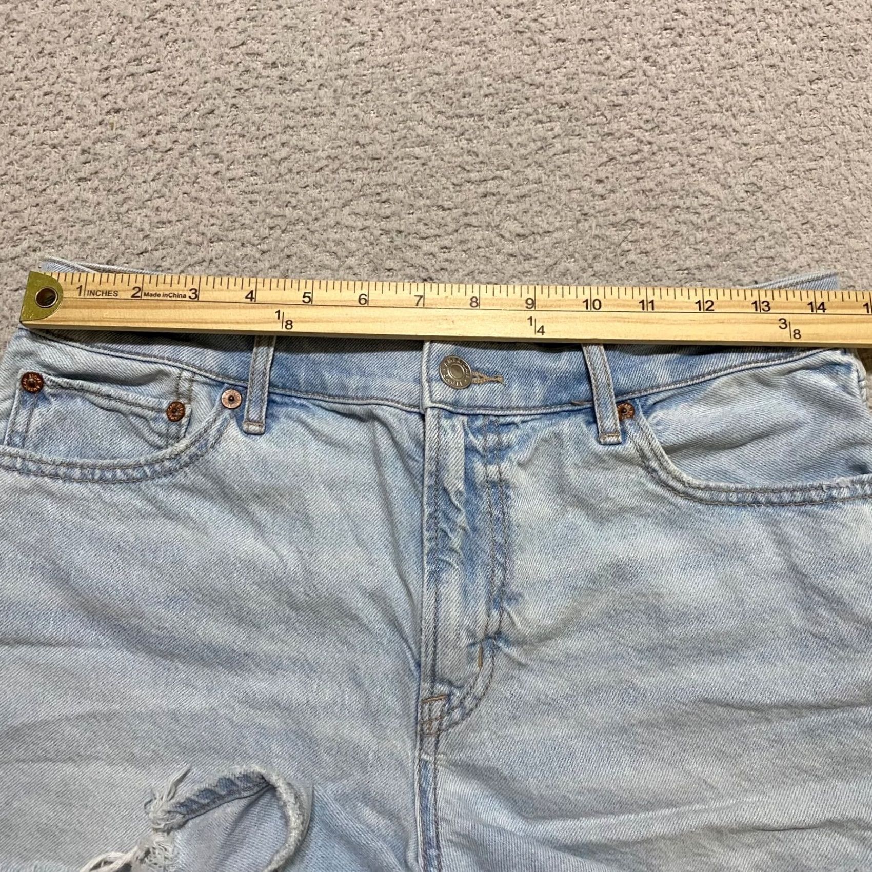 American Eagle Outfitters American Eagle Outfitters Womens Jeans Shorts Blue Denim Distressed Cut-Off 3" Inseam 8 Regular XS? Size 30" / US 8 / IT 44 - 7 Thumbnail