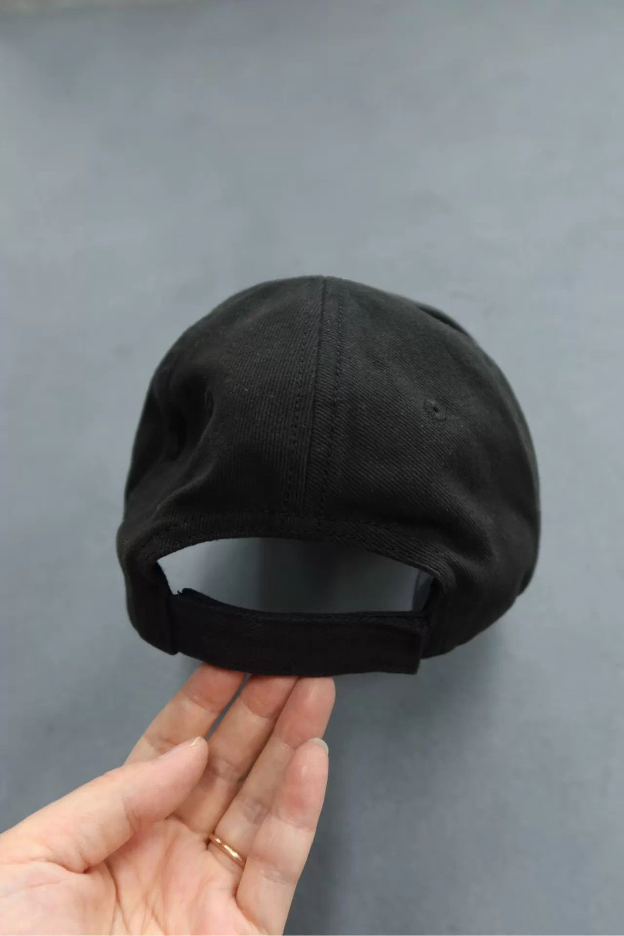 Balenciaga Balenciaga 18FW EU Logo Black Unisex Cap L Size ONE SIZE - 5 Thumbnail
