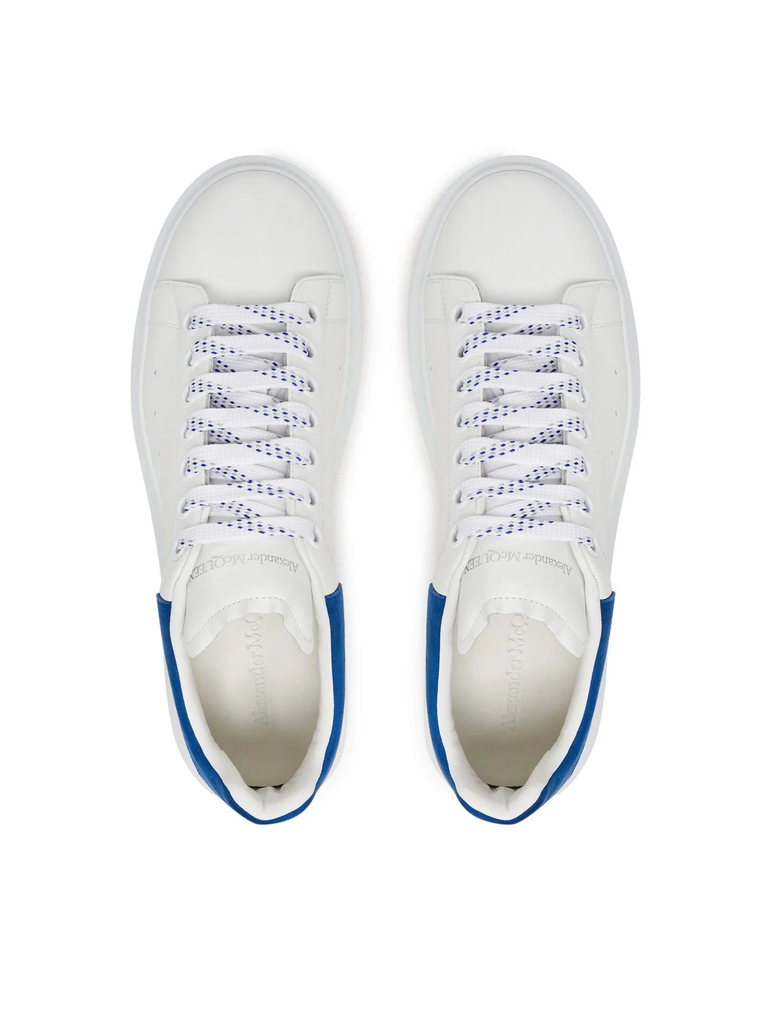 Alexander McQueen o1s22i1n0925 Oversized Sneakers in White/Blue Size US 7 / EU 40 - 5 Thumbnail