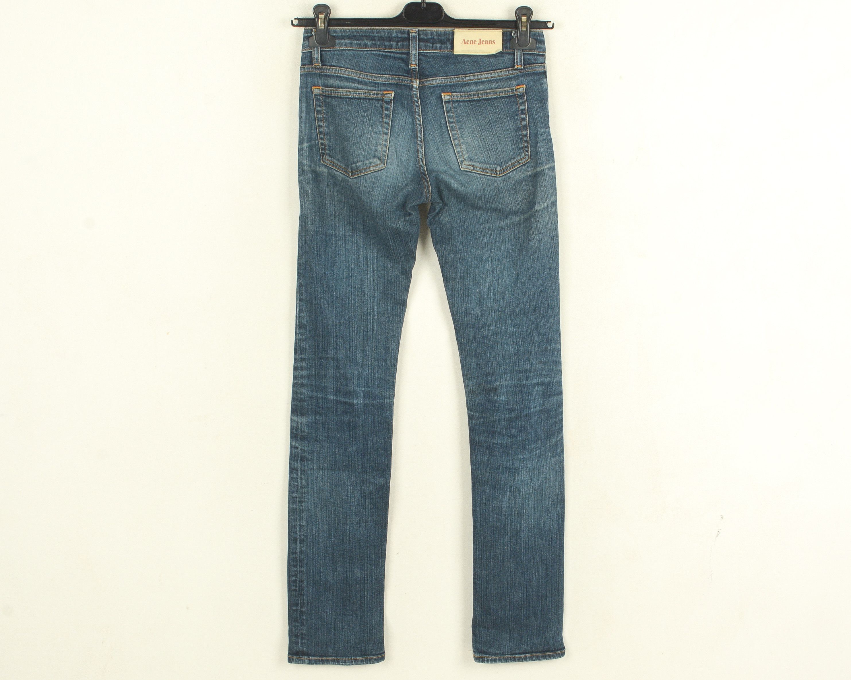 Acne Studios Jeans Hep Raw Women's W27 L34 Skinny Slim Denim Trousers Size 27" / US 4 / IT 40 - 3 Thumbnail